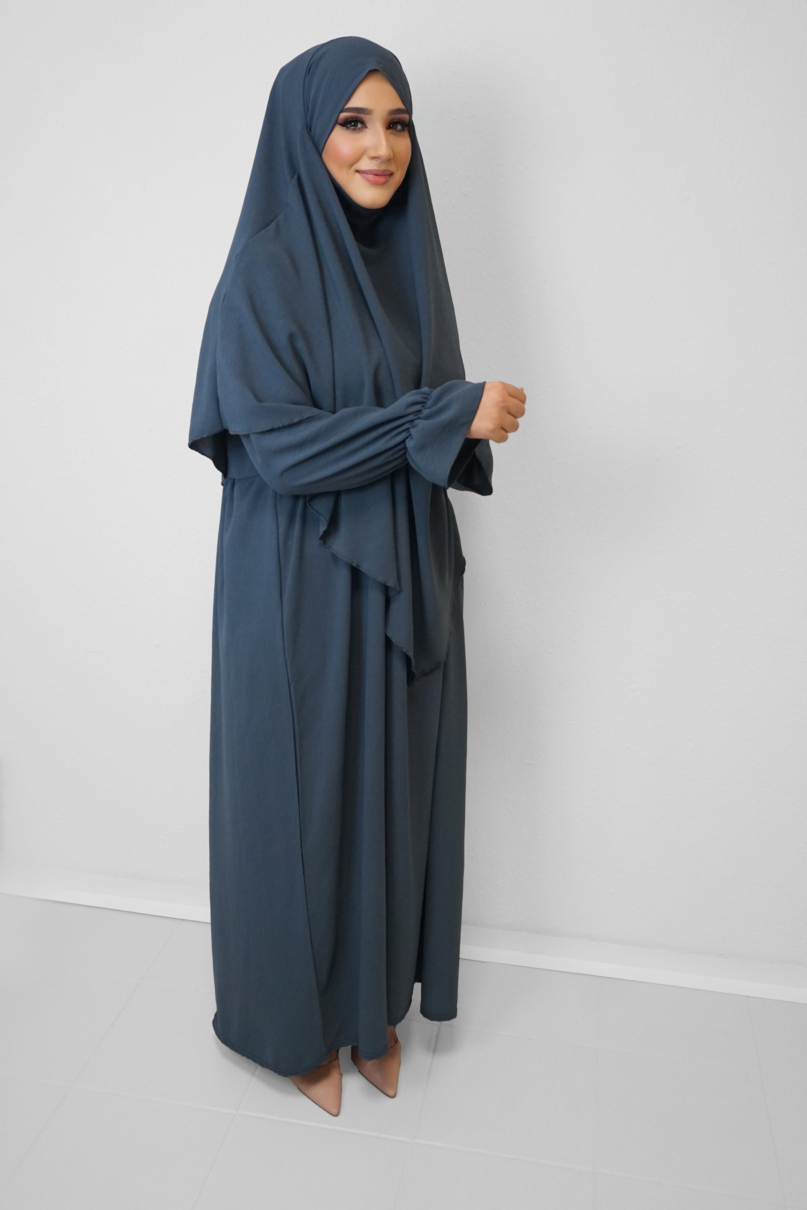 Jazz Khimar-Abaya Dunkelgrau
