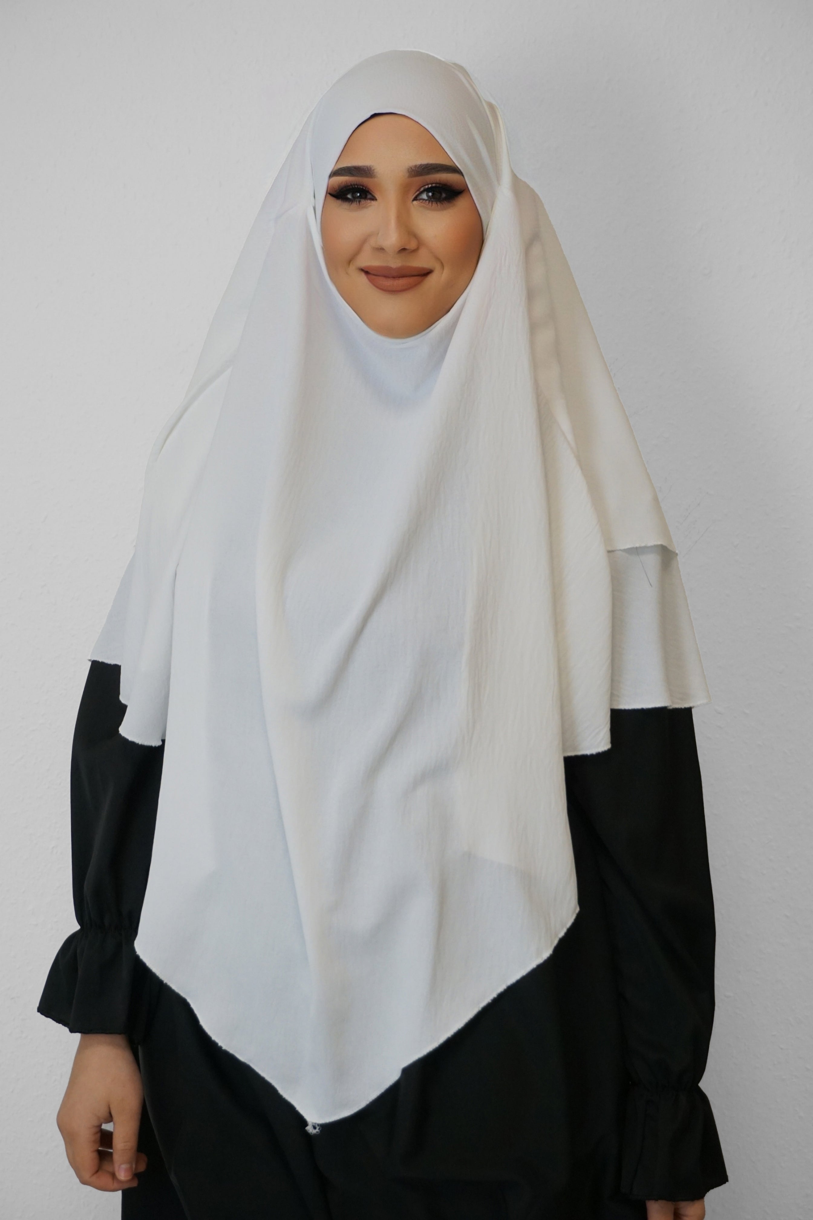 Jazz Khimar 2-lagig Weiss
