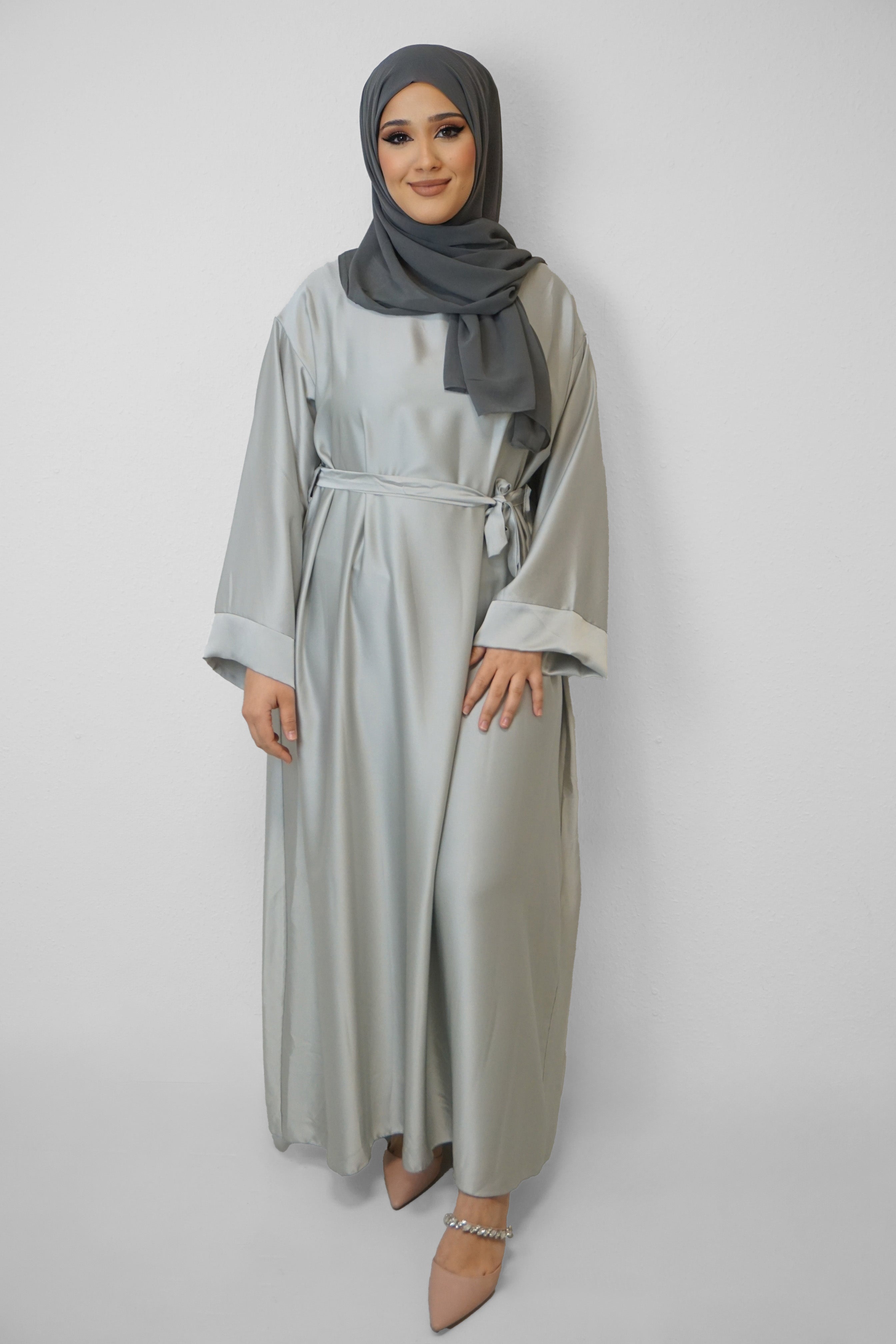 Abaya Alyna Silber