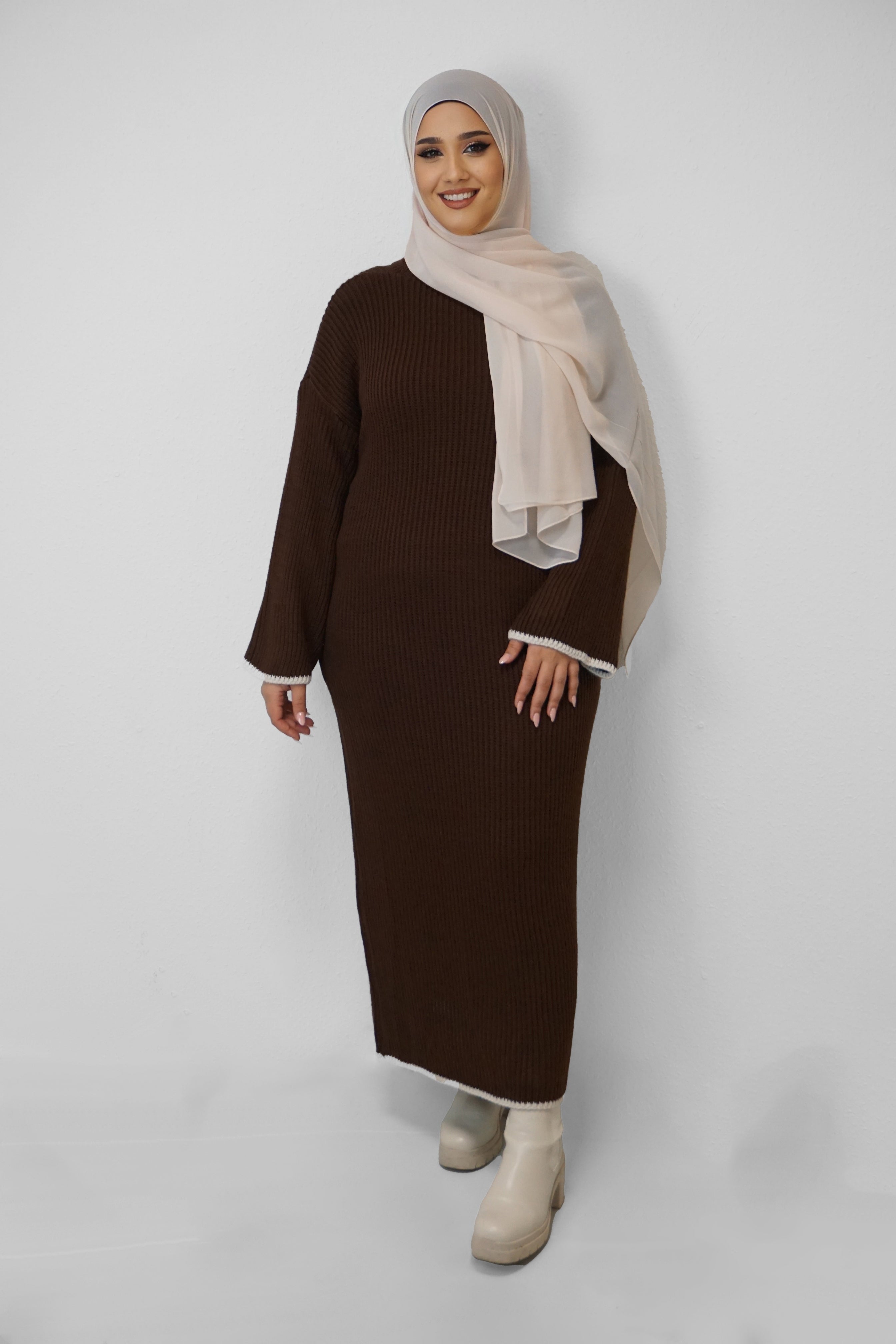 Maxi Strick-Kleid Elif Braun