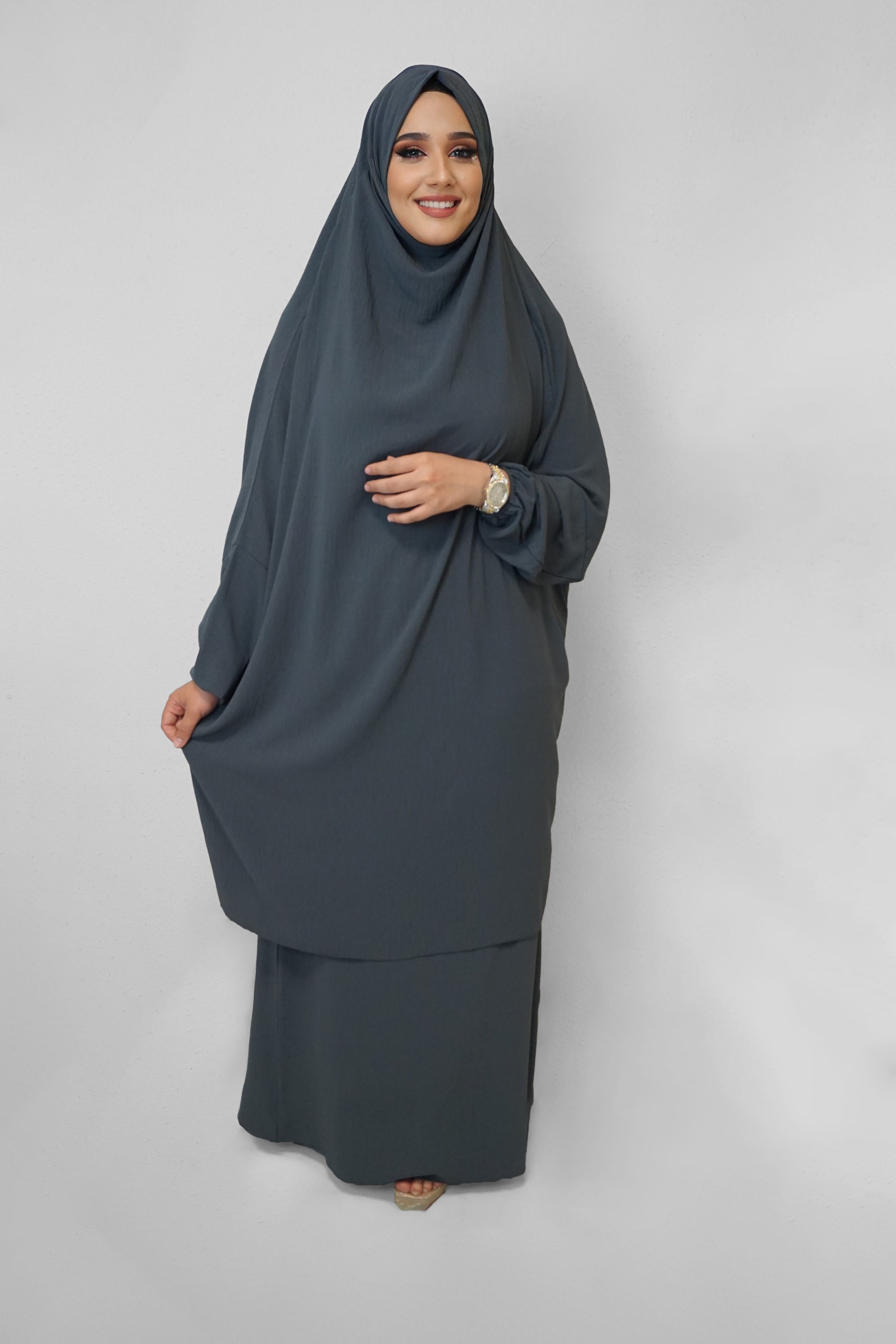 Jazz Jilbab Dunkelgrau