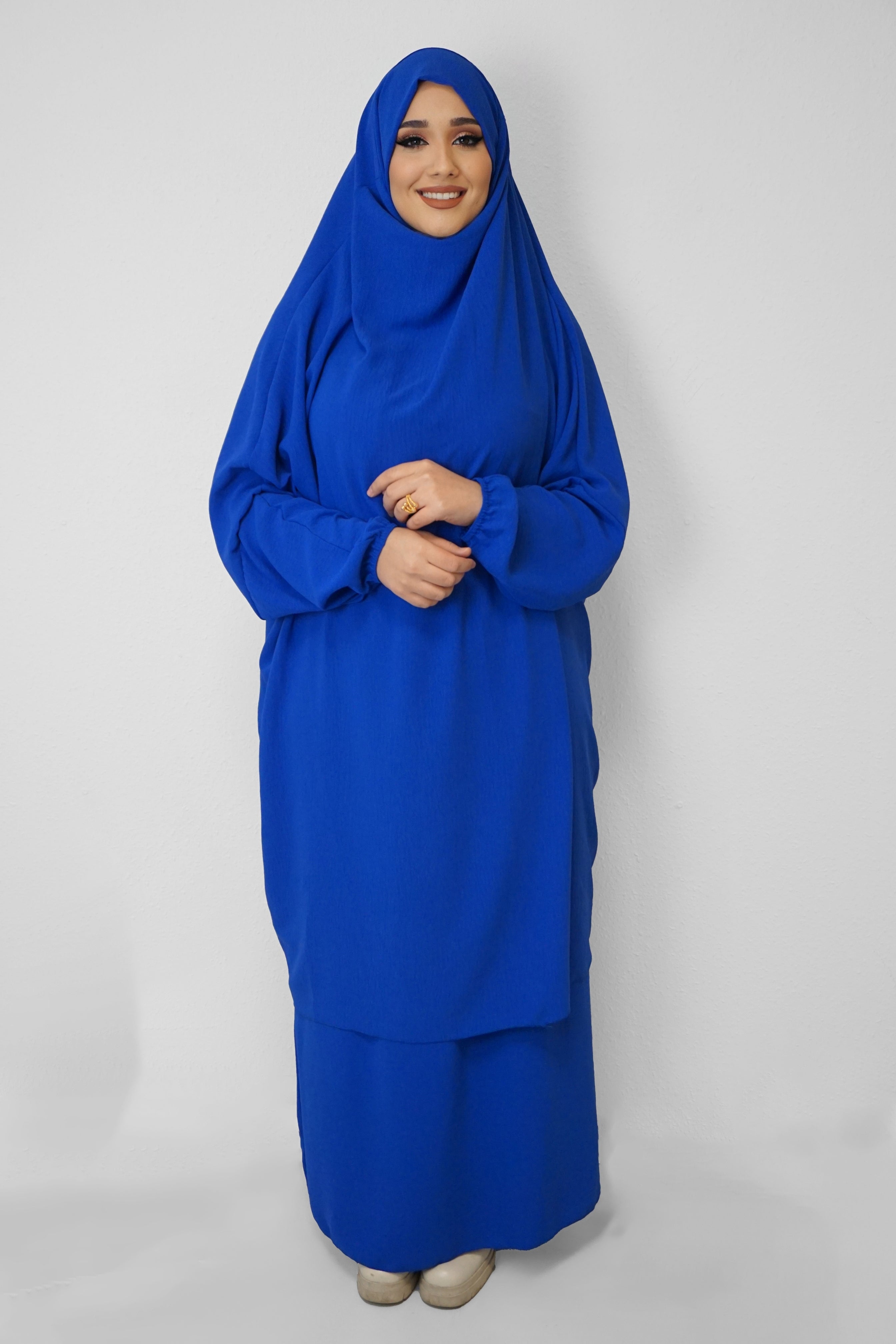 Jazz Jilbab Leuchtblau