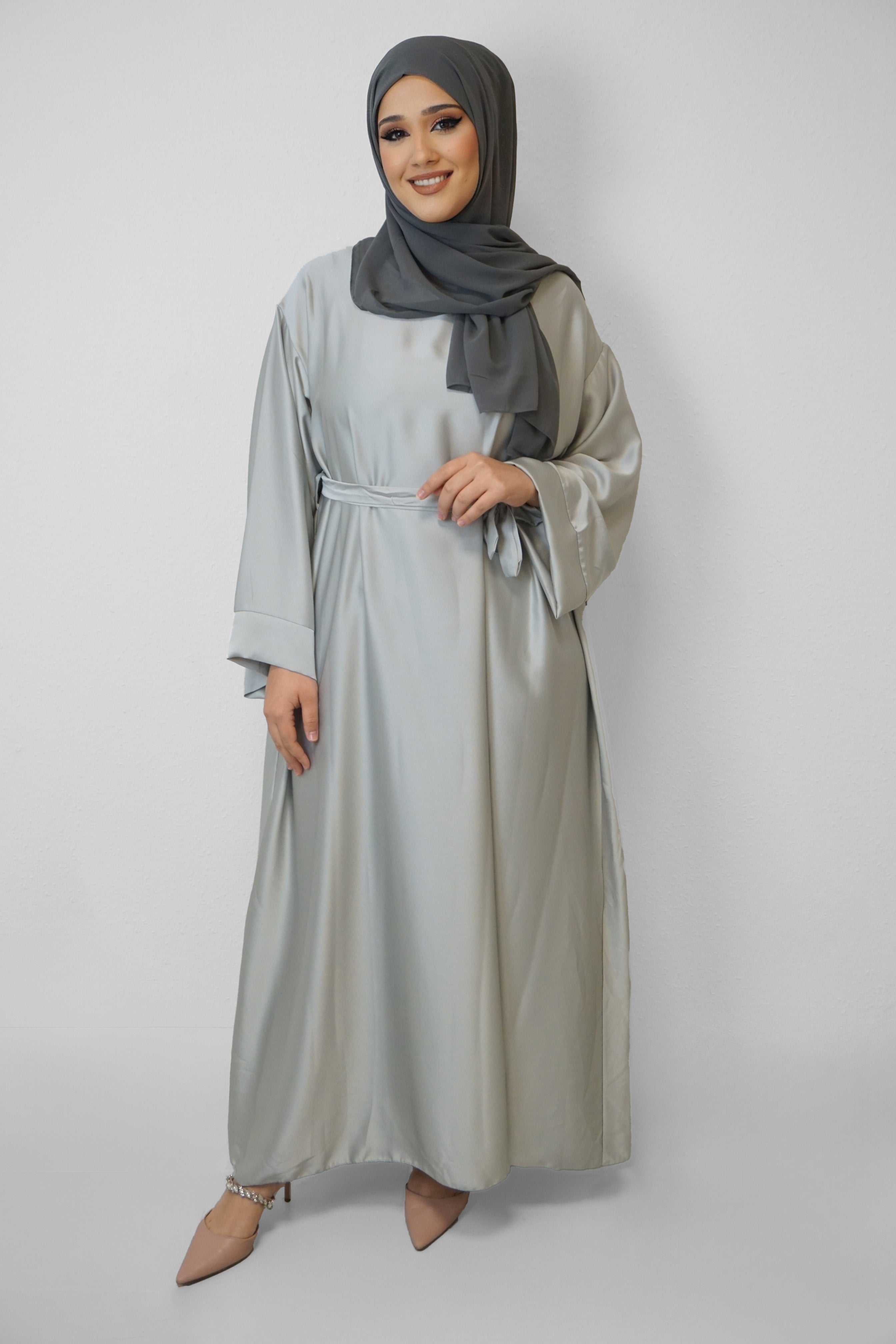 Abaya Alyna Silber