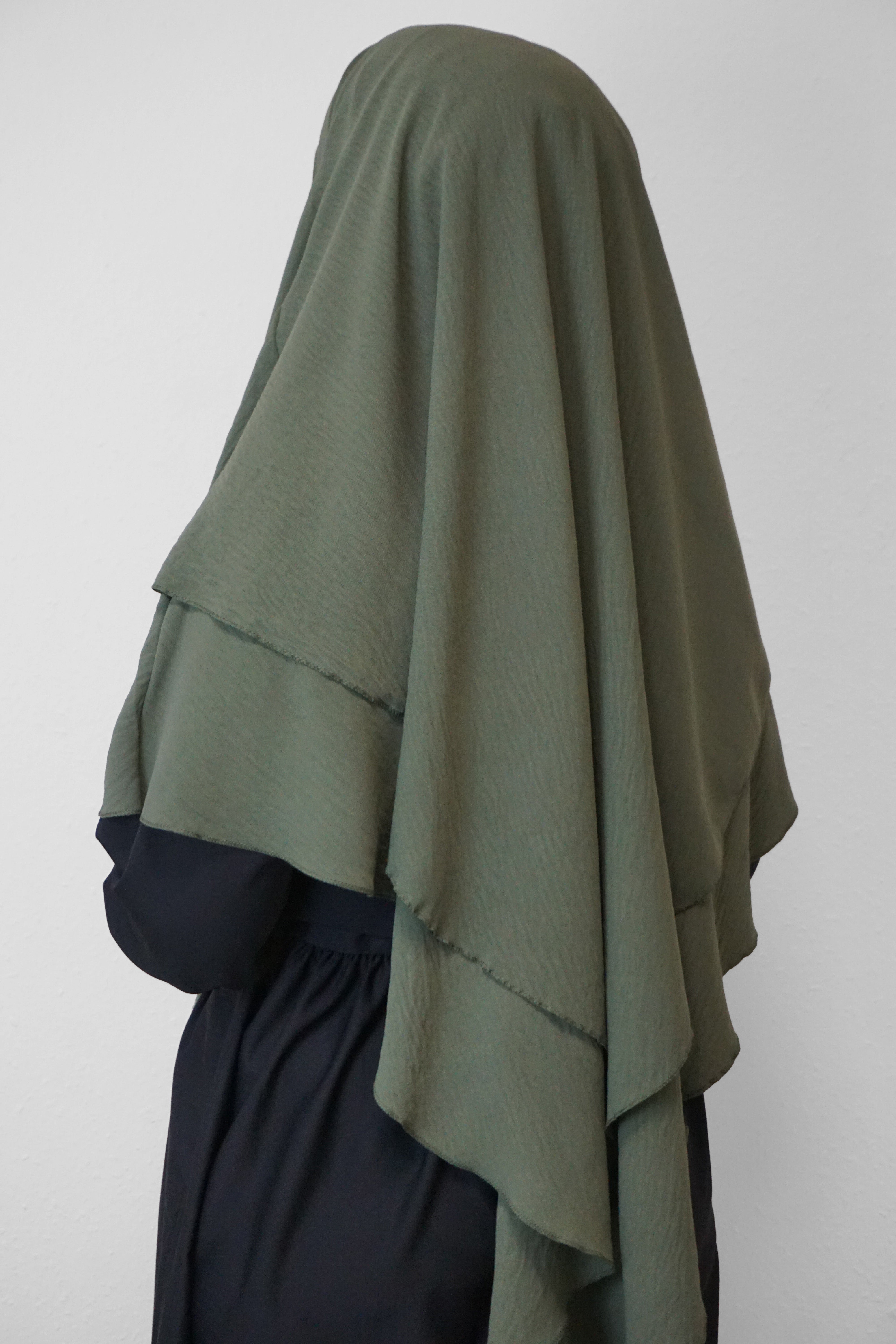 Jazz Khimar 2-lagig Oliv