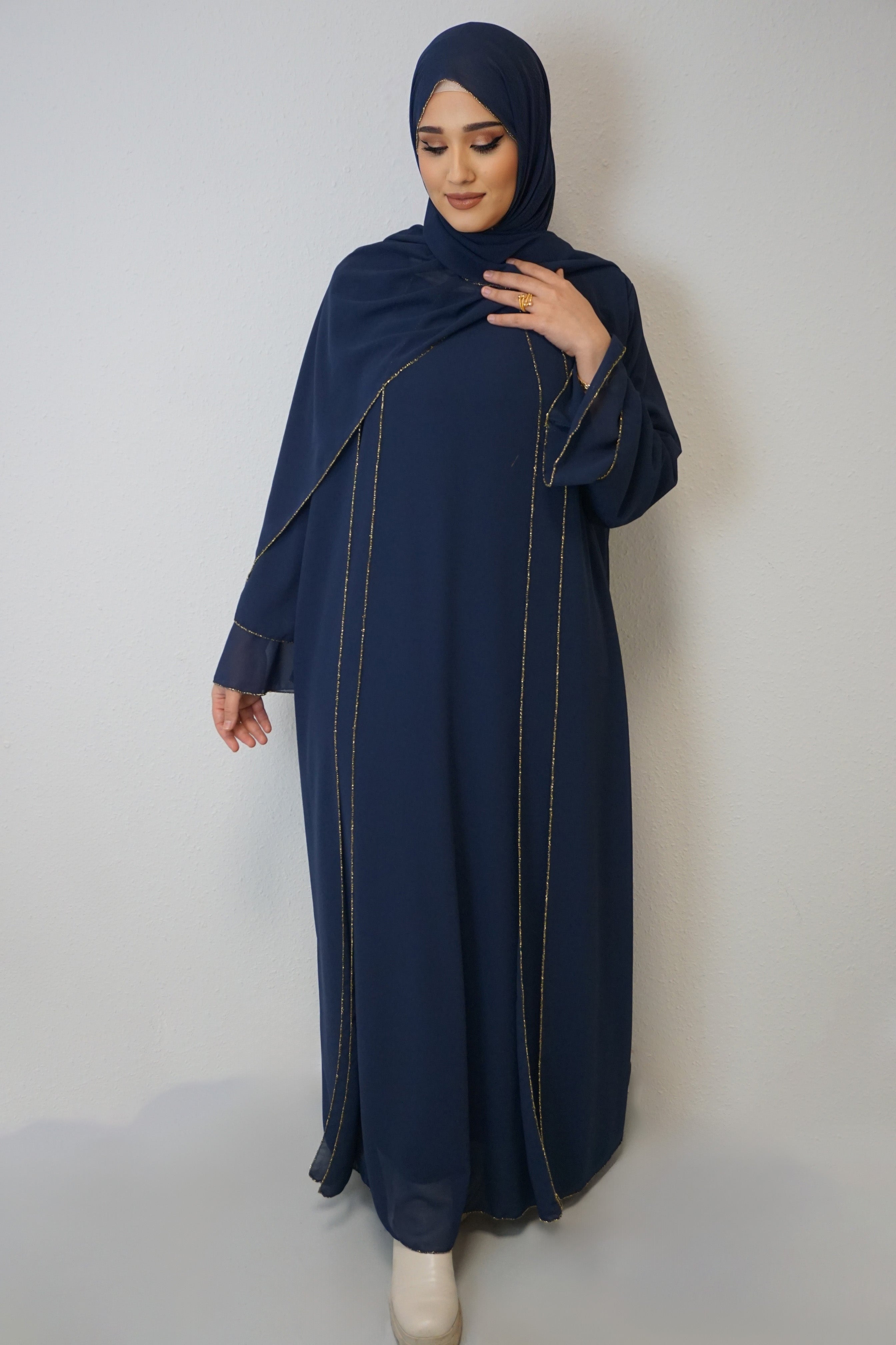 Abaya Imrana Dunkelblau