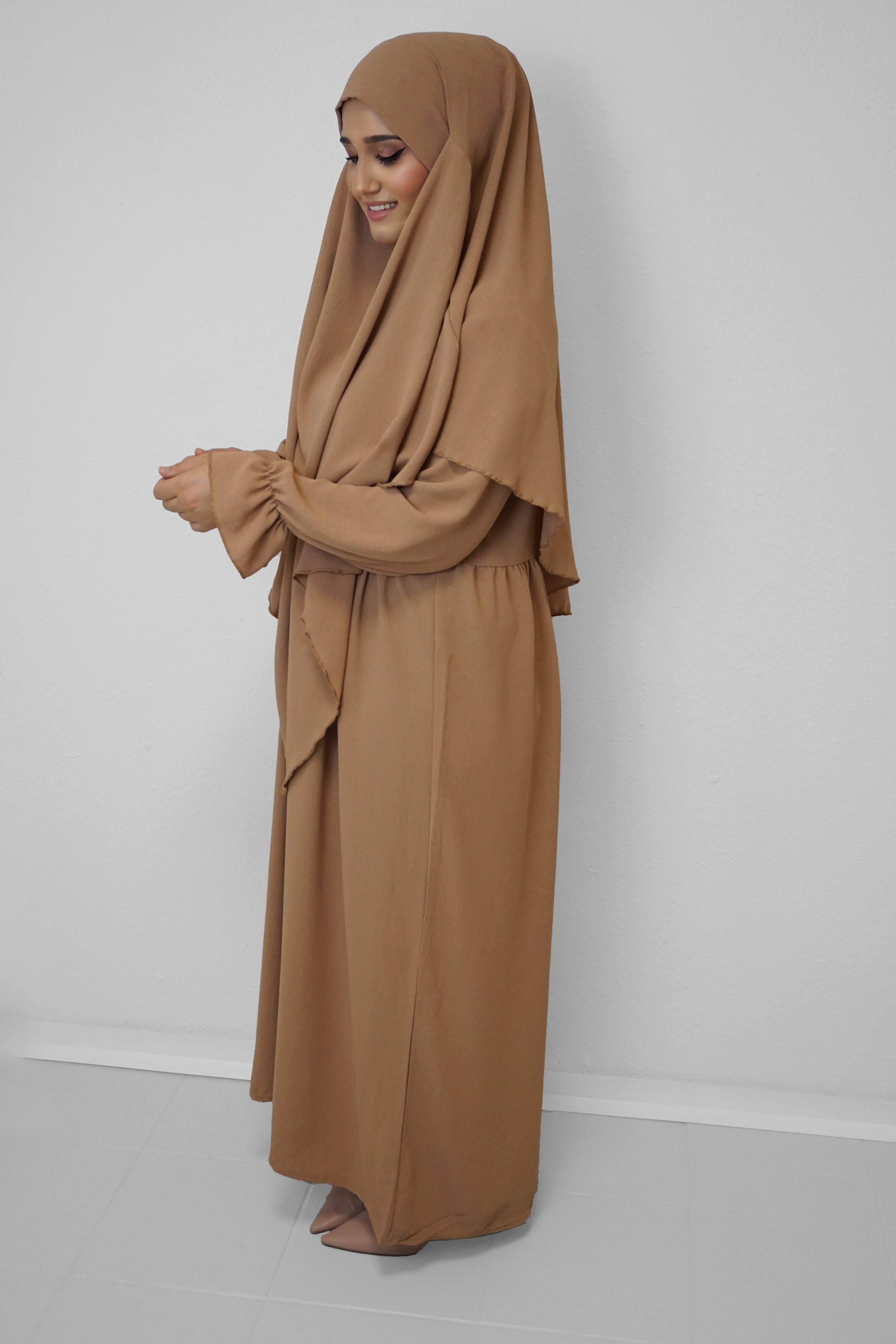Jazz Khimar-Abaya Camel