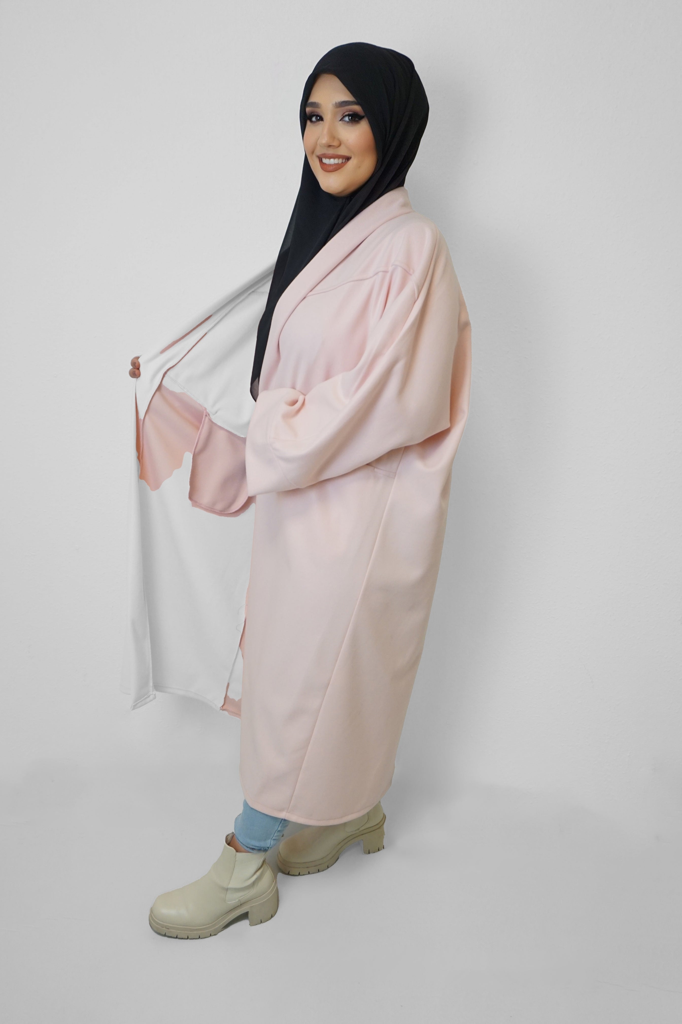 Cardigan Qamar Rosa