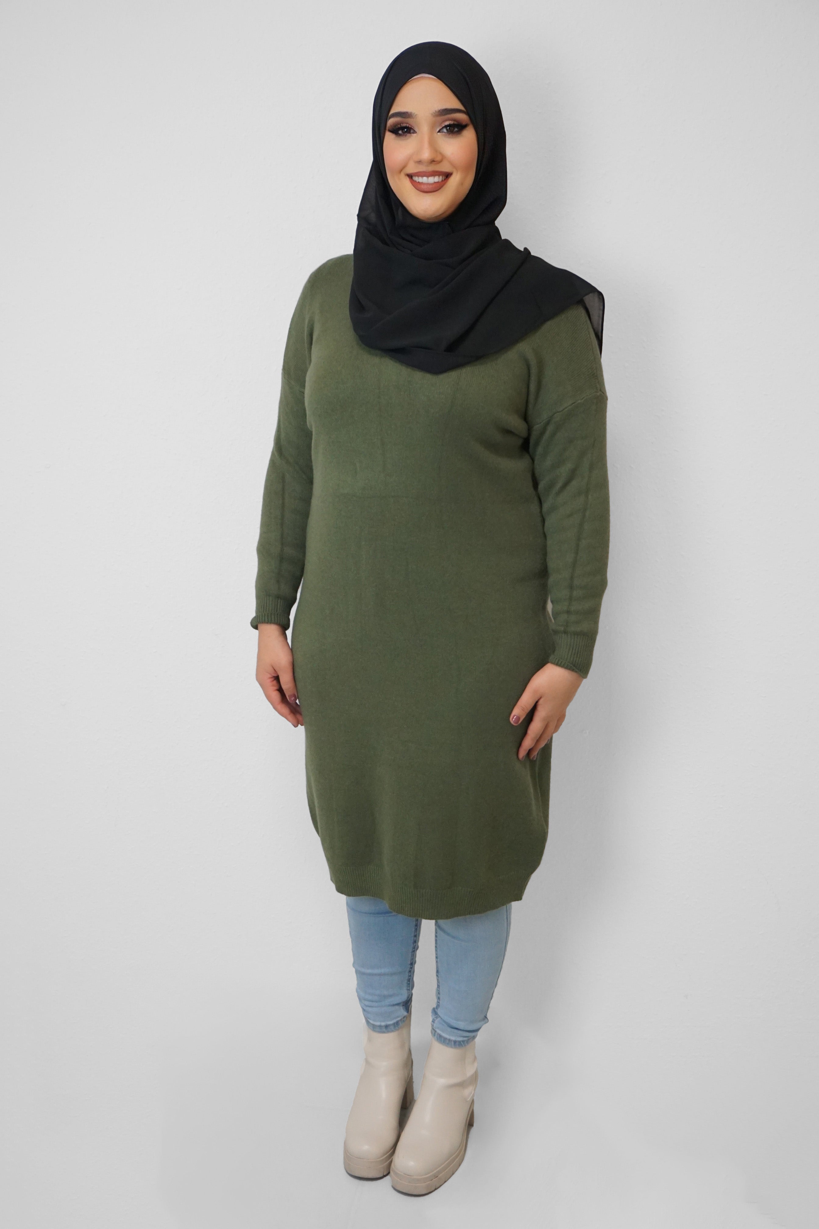 Oversize Pullover Sabiha Moosgrün