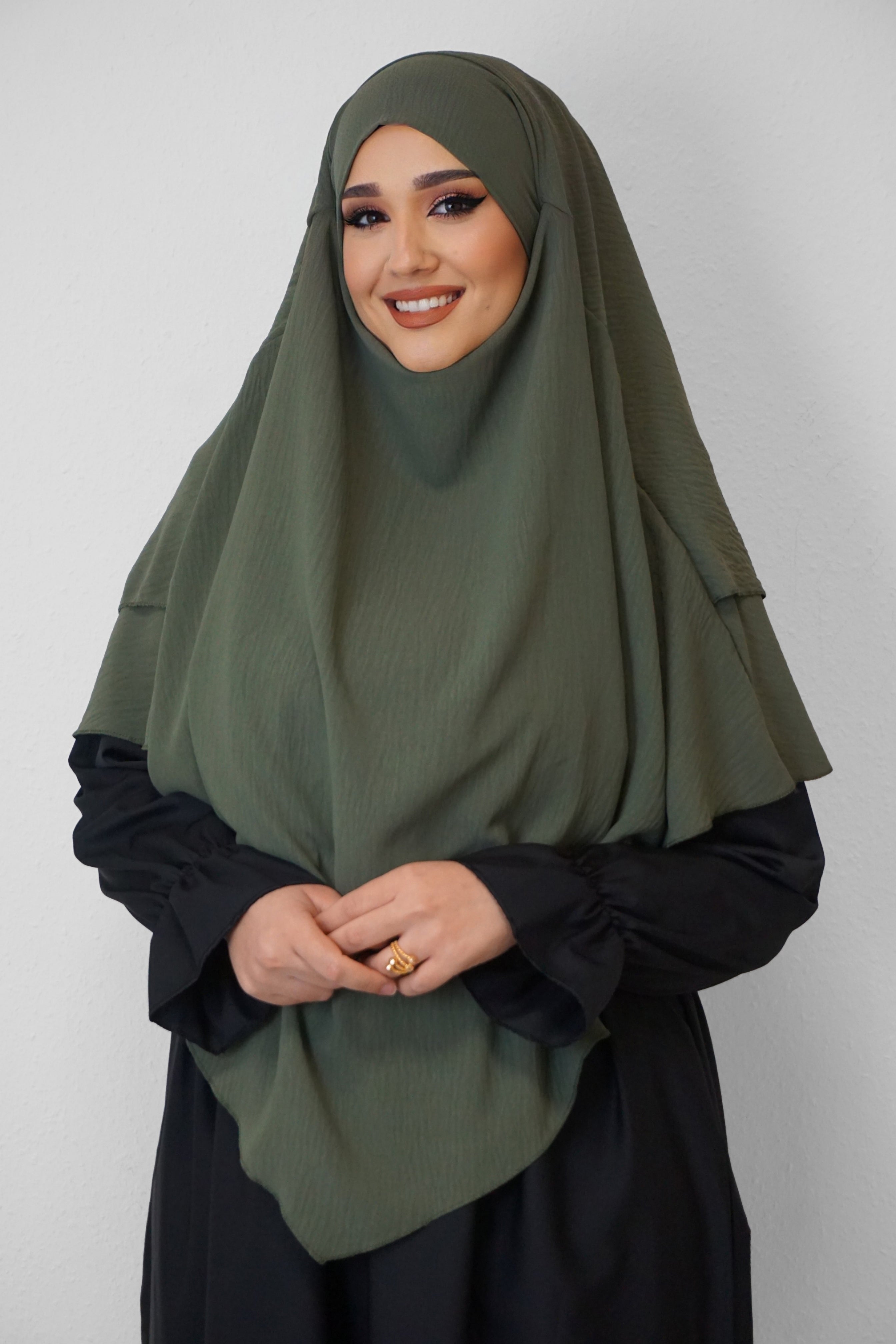 Jazz Khimar 2-lagig Oliv