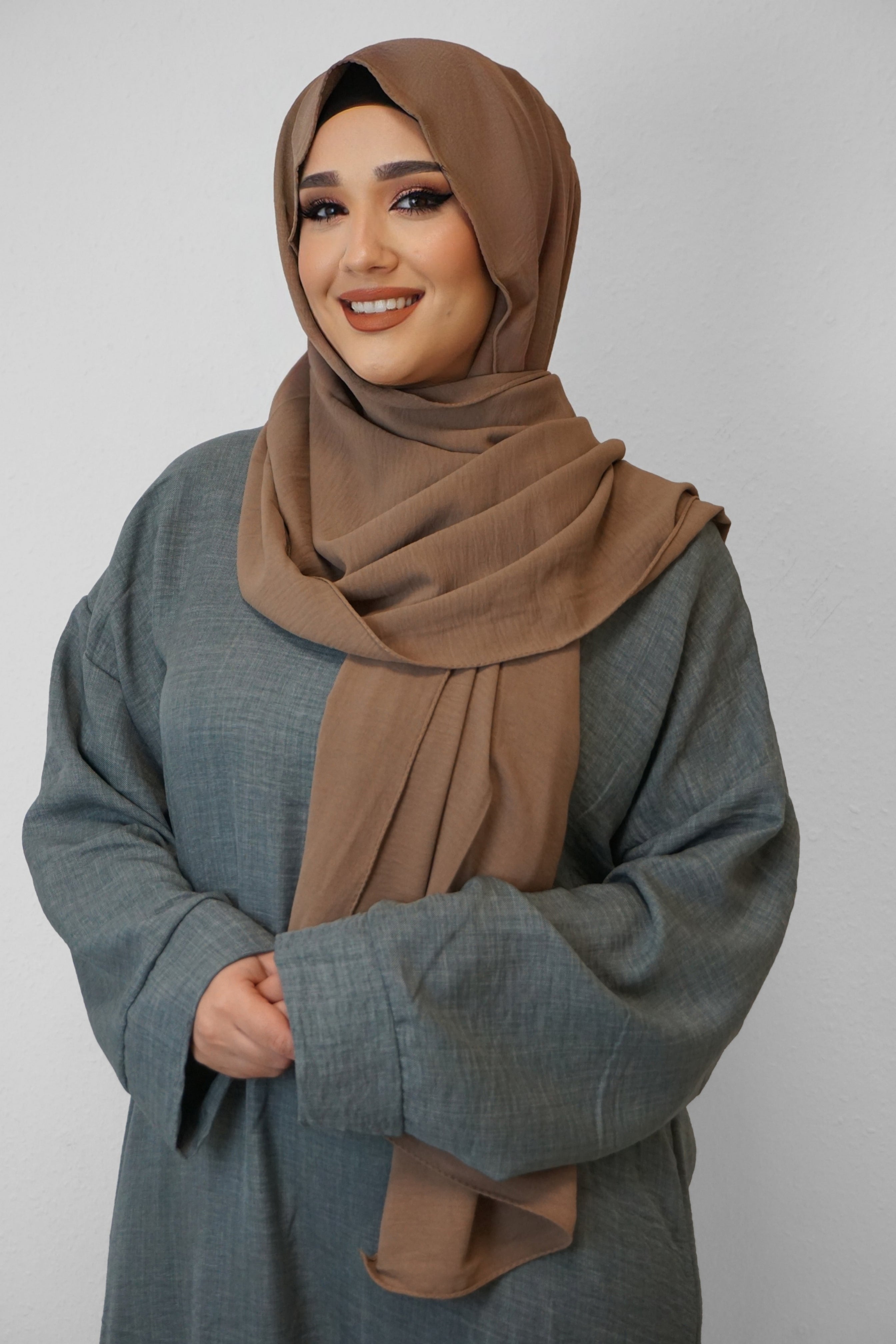 Jazz Hijab Hellbraun