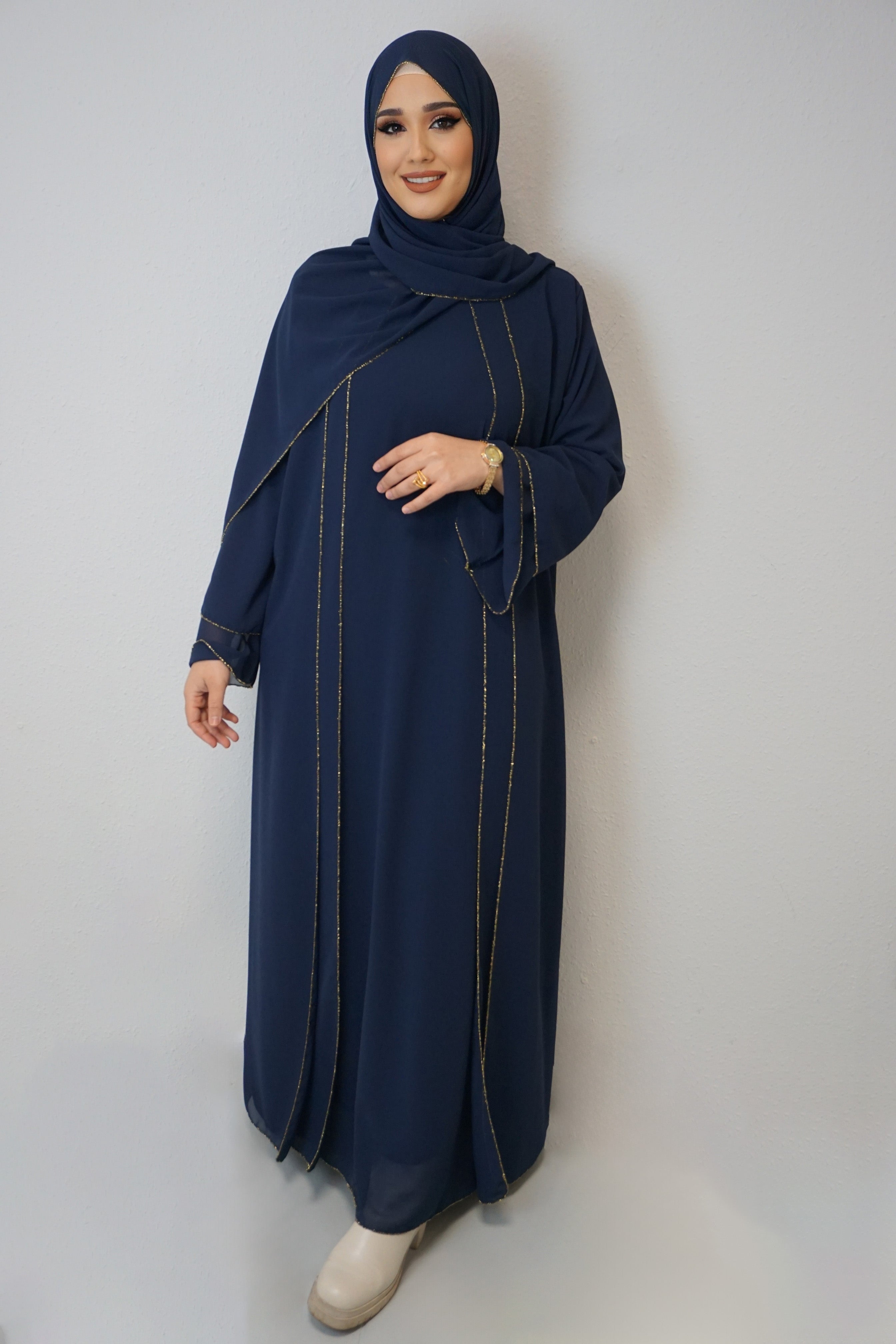 Abaya Imrana Dunkelblau
