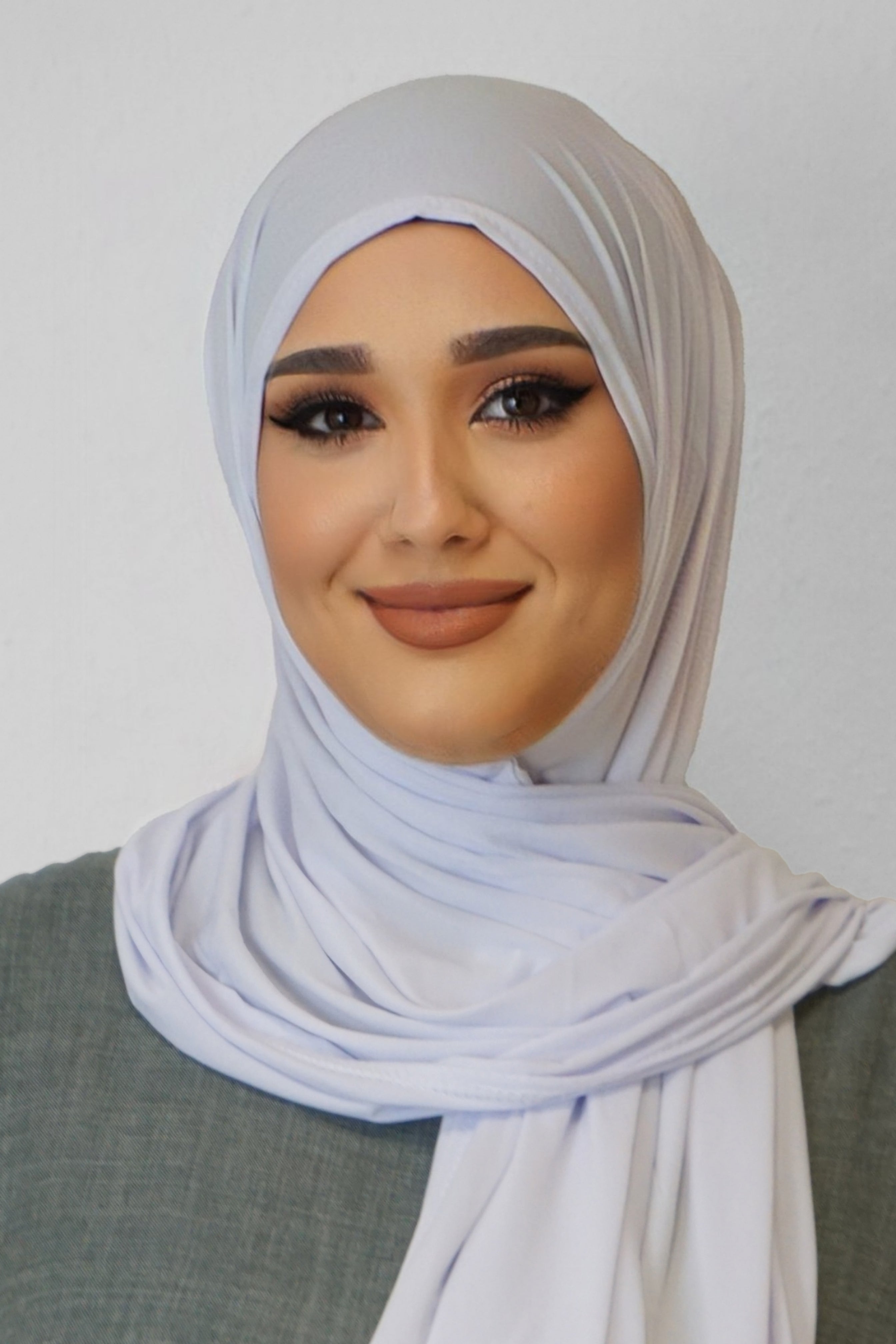 Premium Jersey Hijab Weiss