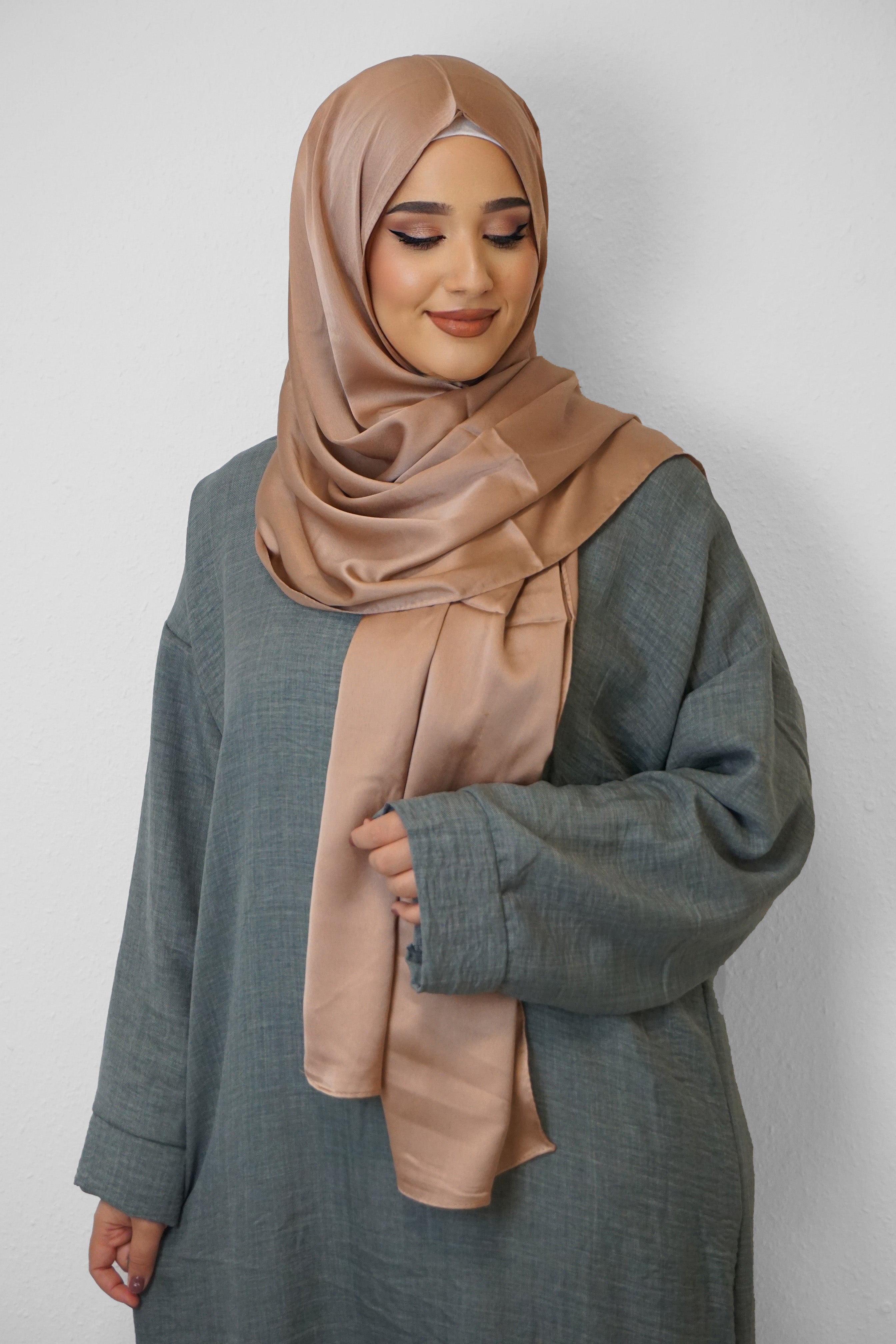 Satin Classic Hijab Gold