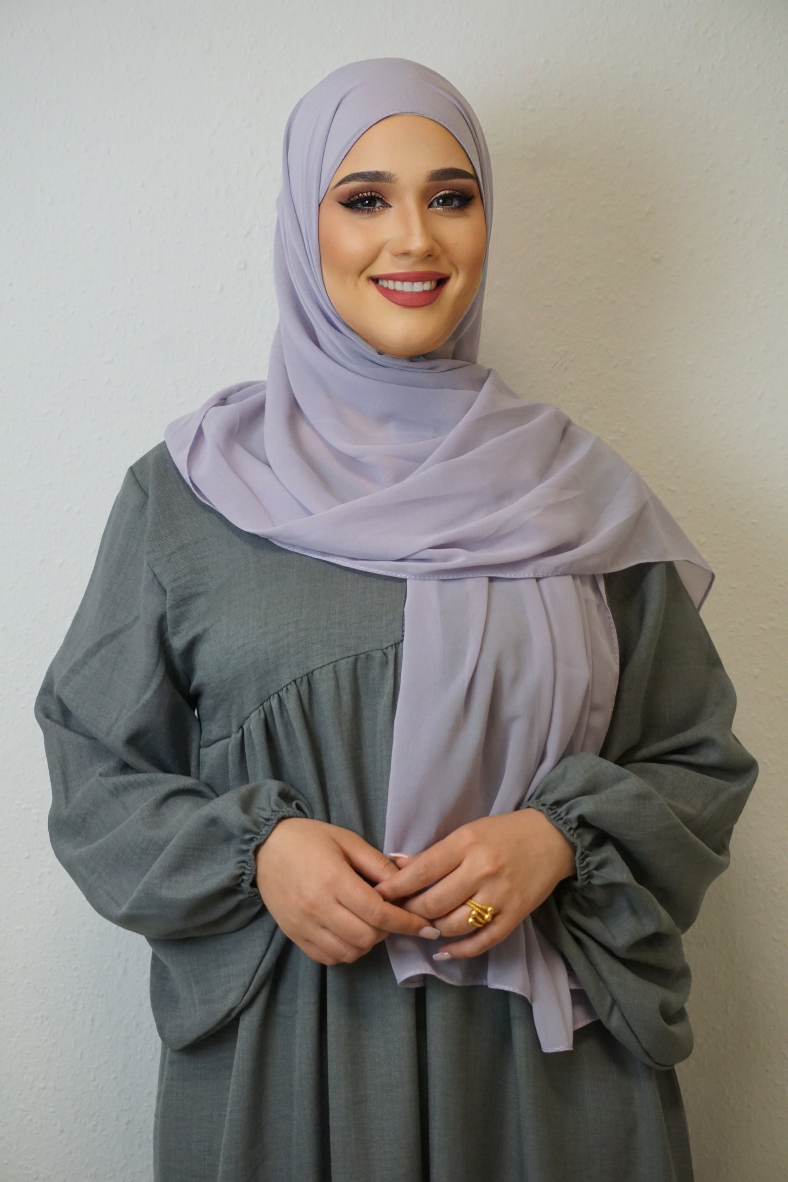 Chiffon XL Hijab Hellflieder