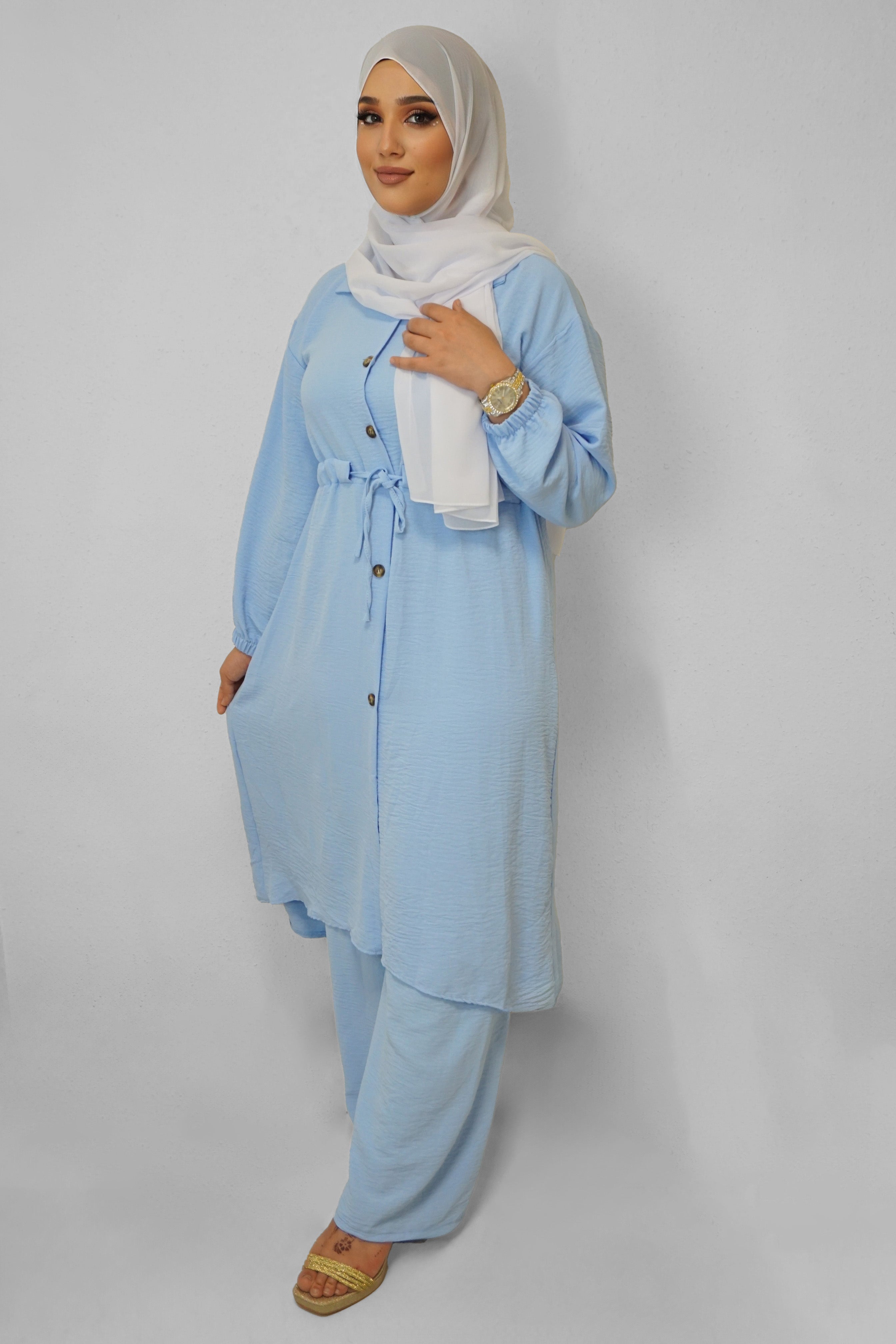 Zwei-Teiler Maida Wasserblau