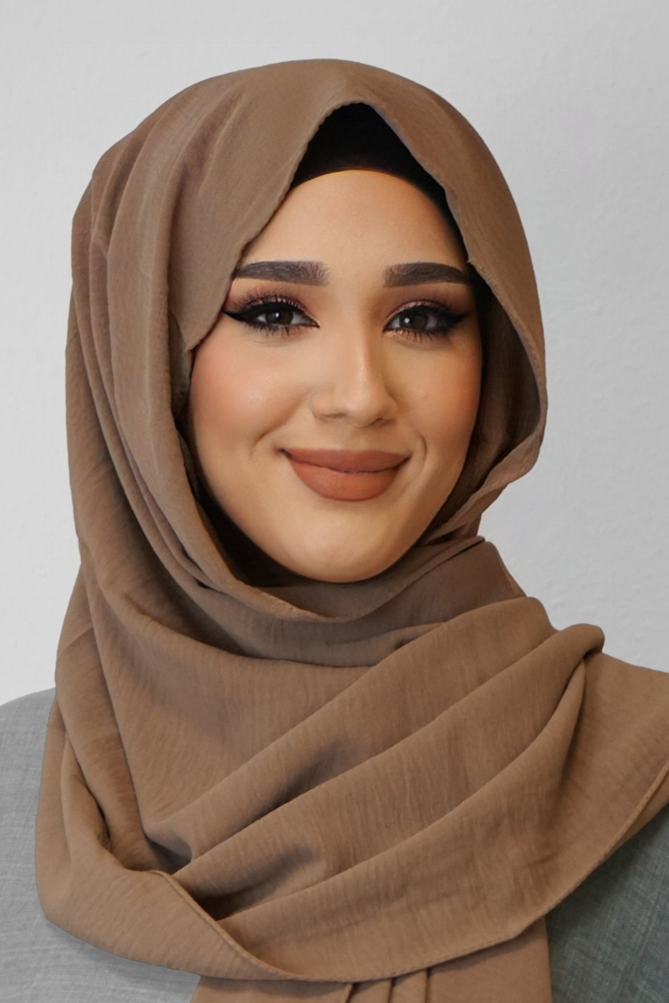 Jazz Hijab Hellbraun