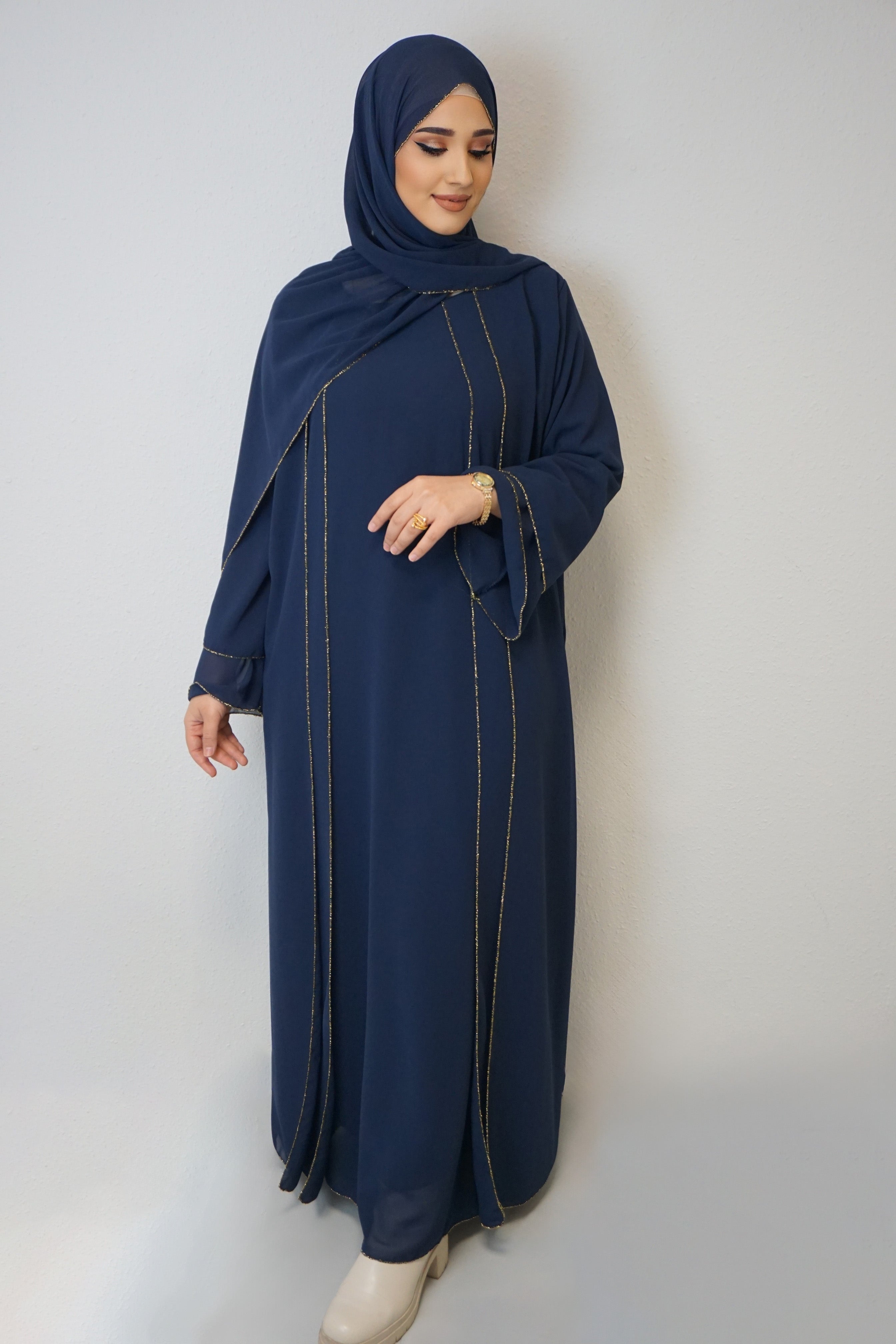 Abaya Imrana Dunkelblau