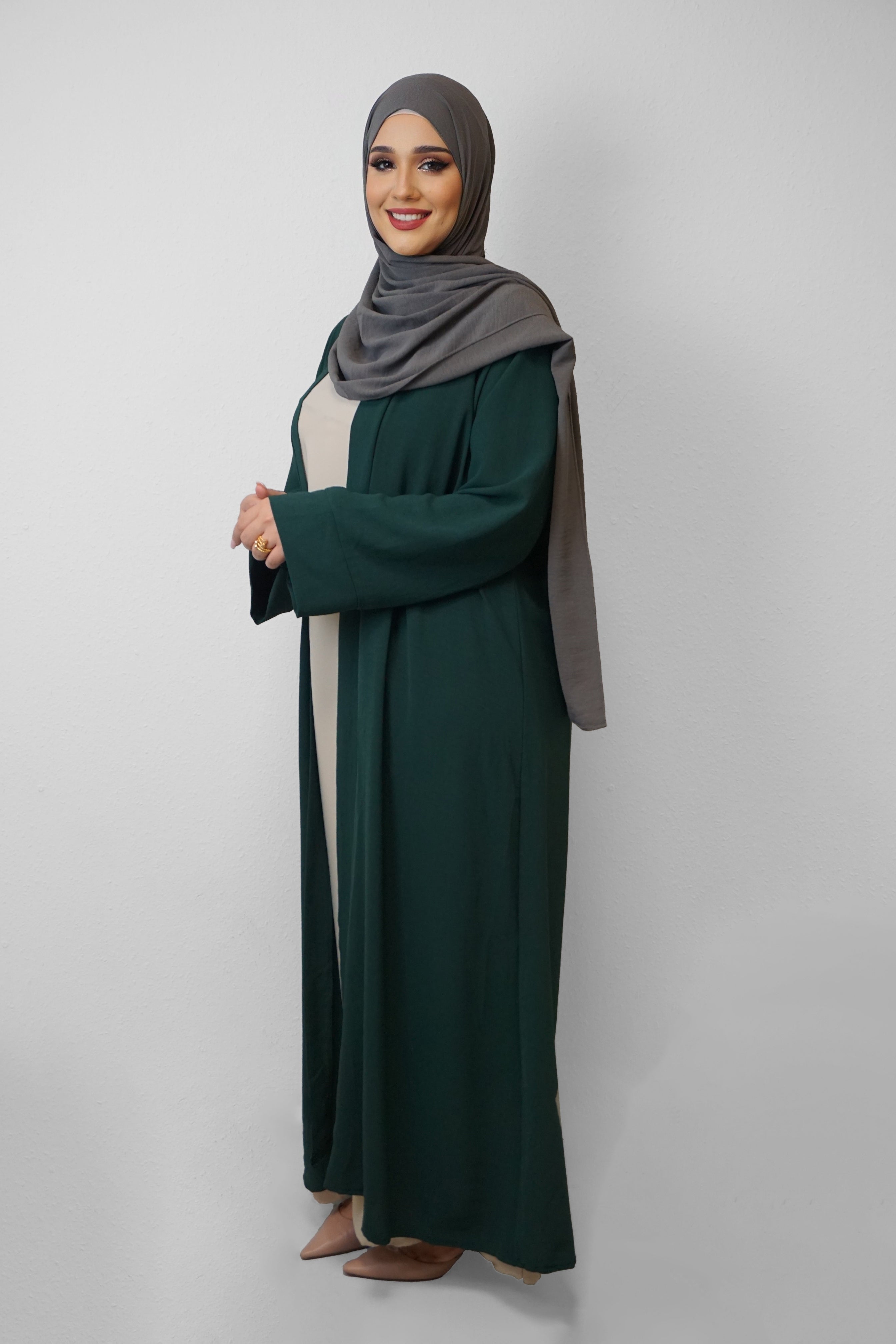 Kimono Narges Smaragdgrün