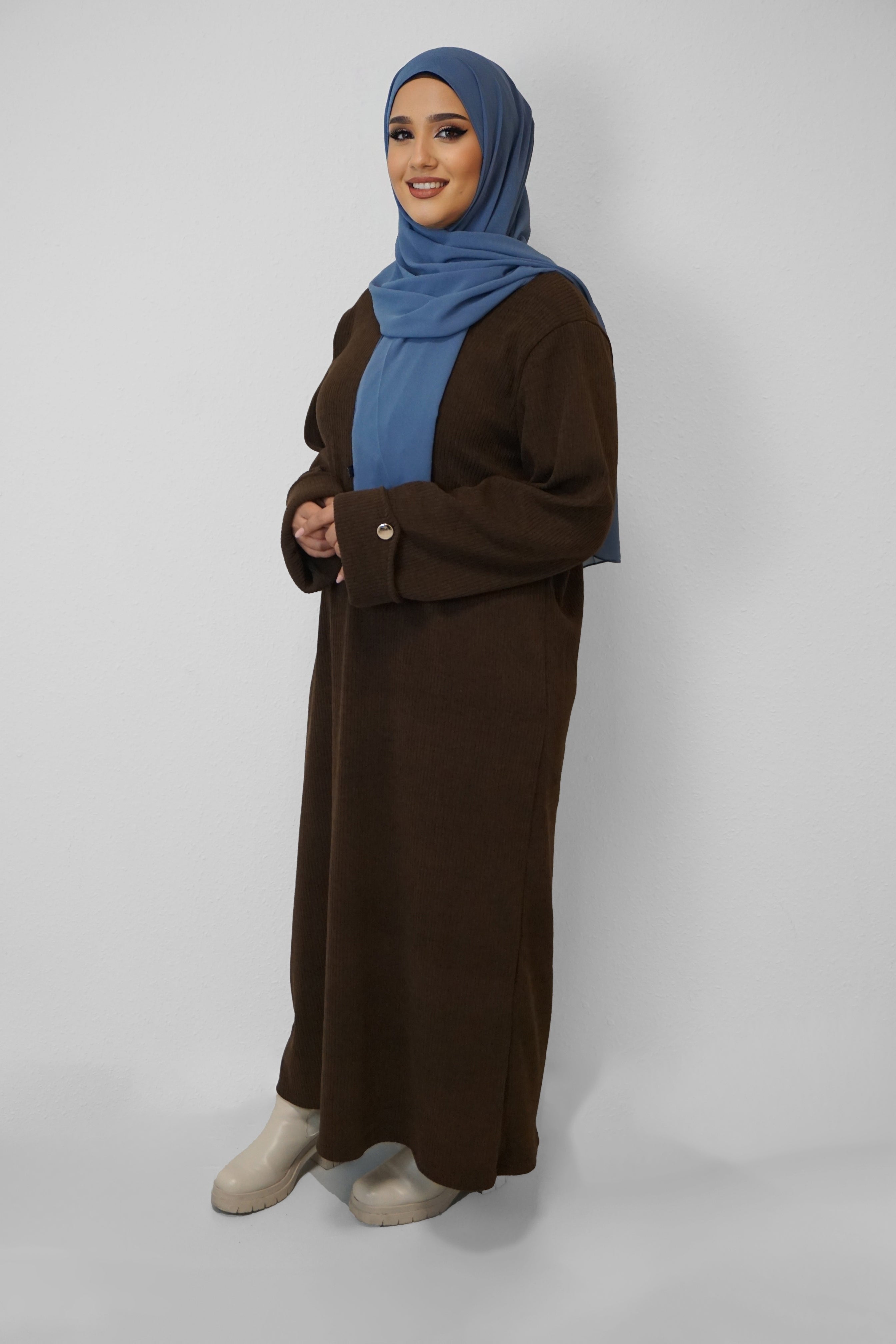 Cord Kleid Nada Braun