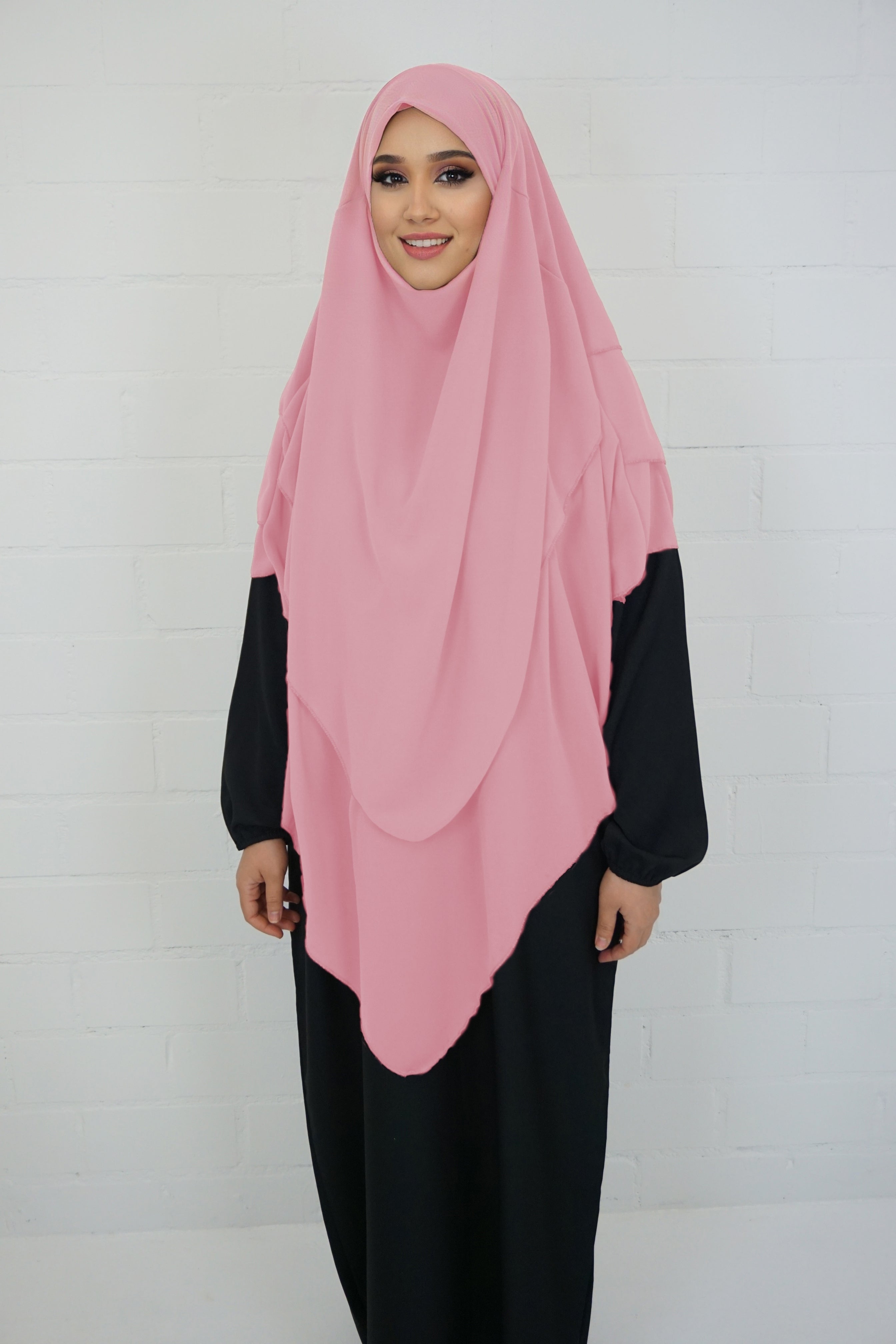 Khimar 3-lagig Rosa