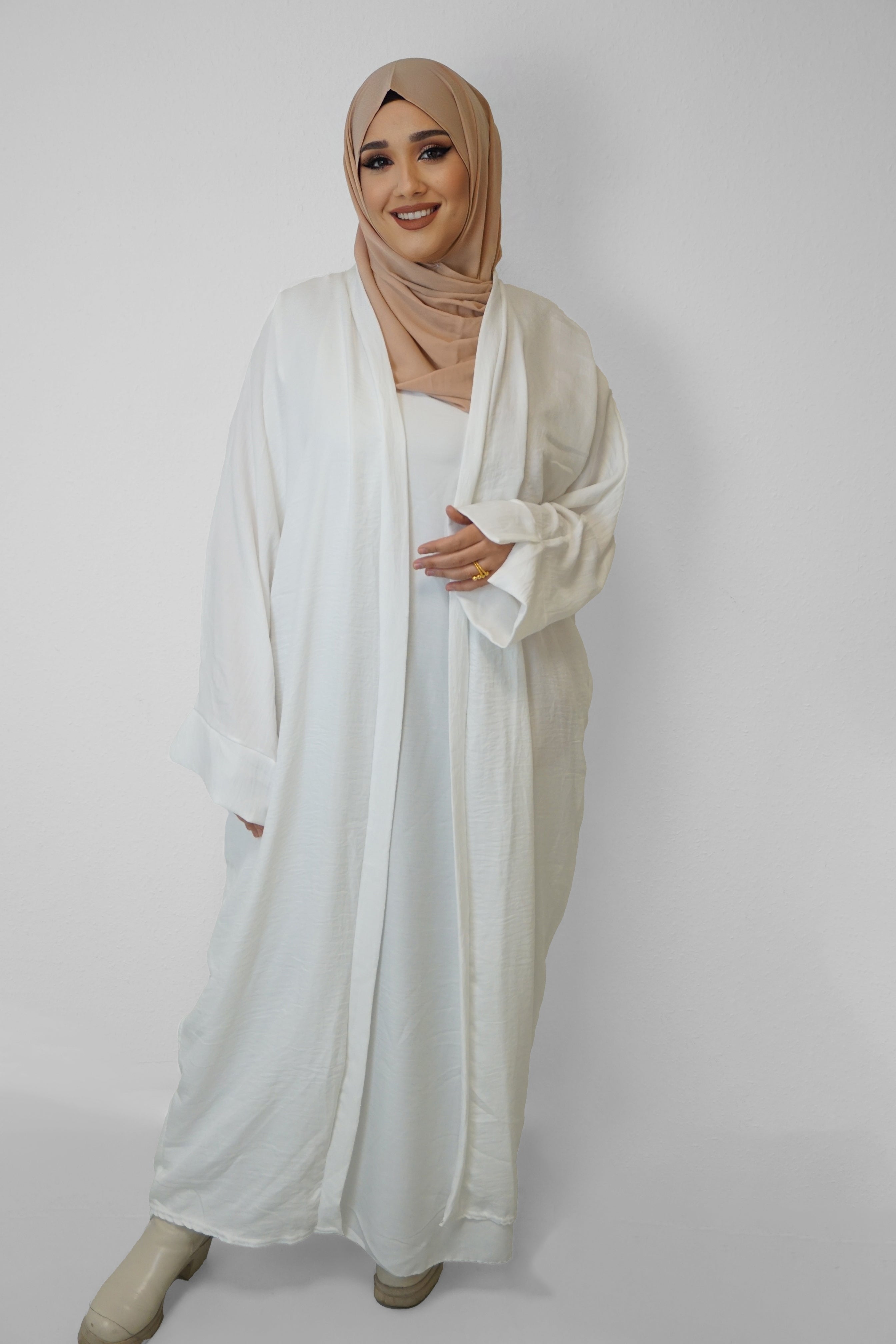 Zwei-Teiler Abaya Nasira Weiss