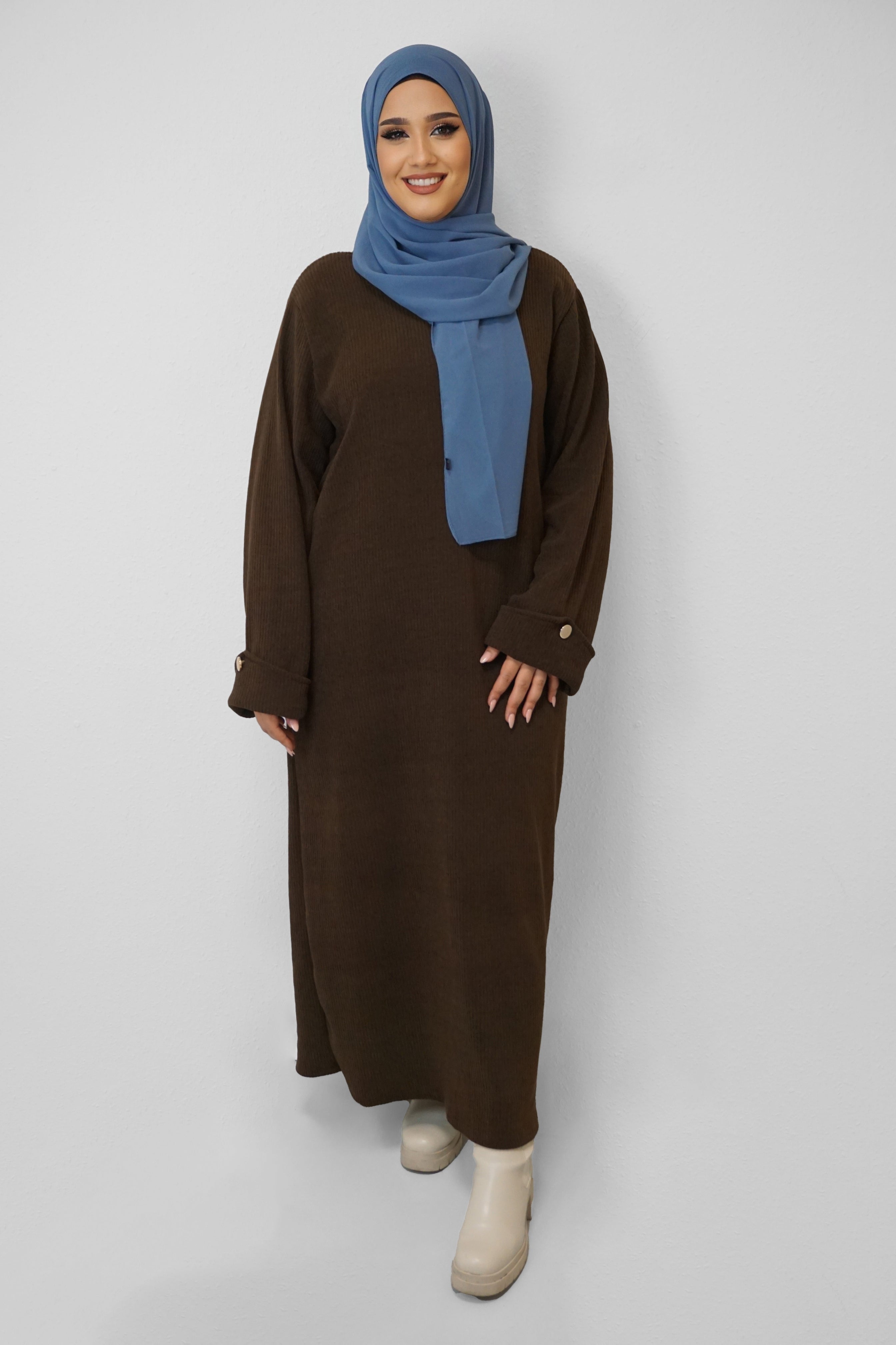 Cord Kleid Nada Braun