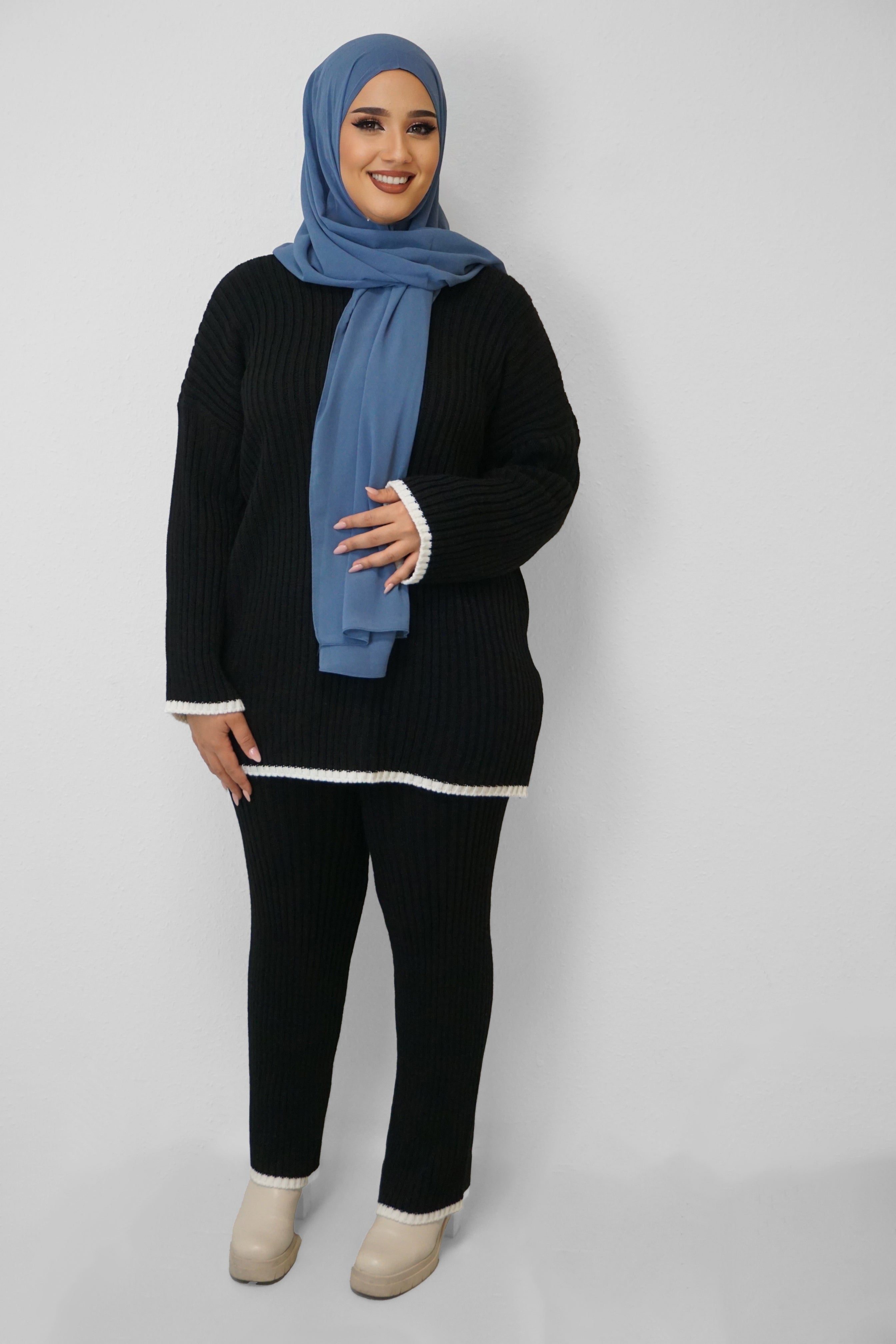 Strick Zwei-Teiler Nazar Schwarz