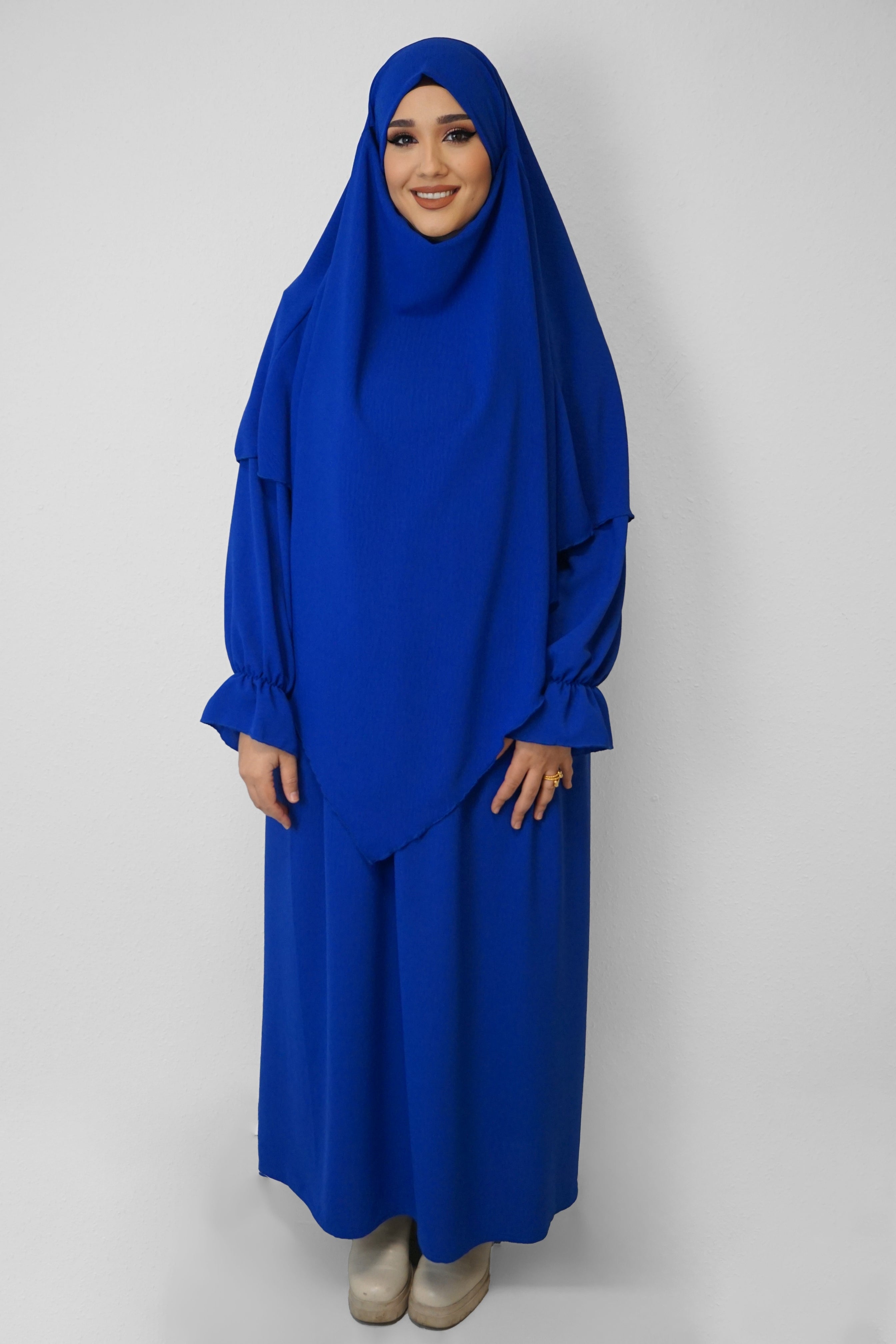 Jazz Khimar-Abaya Leuchtblau