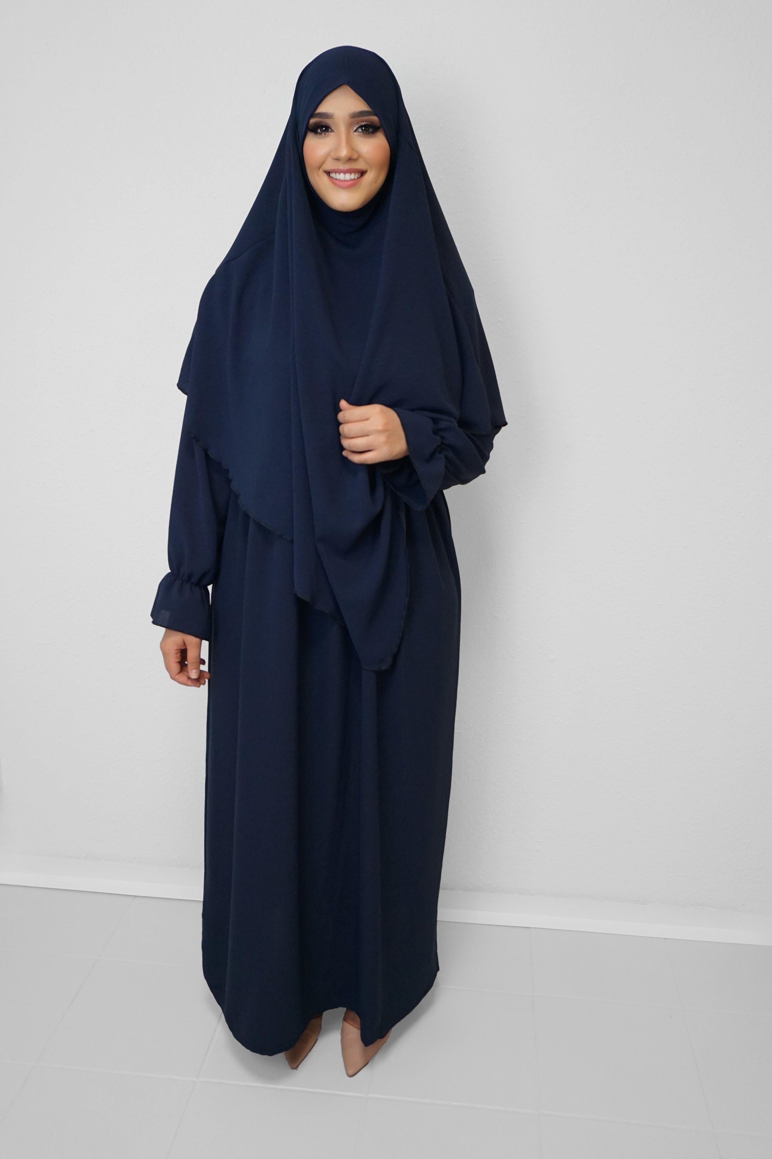Jazz Khimar-Abaya Dunkelblau