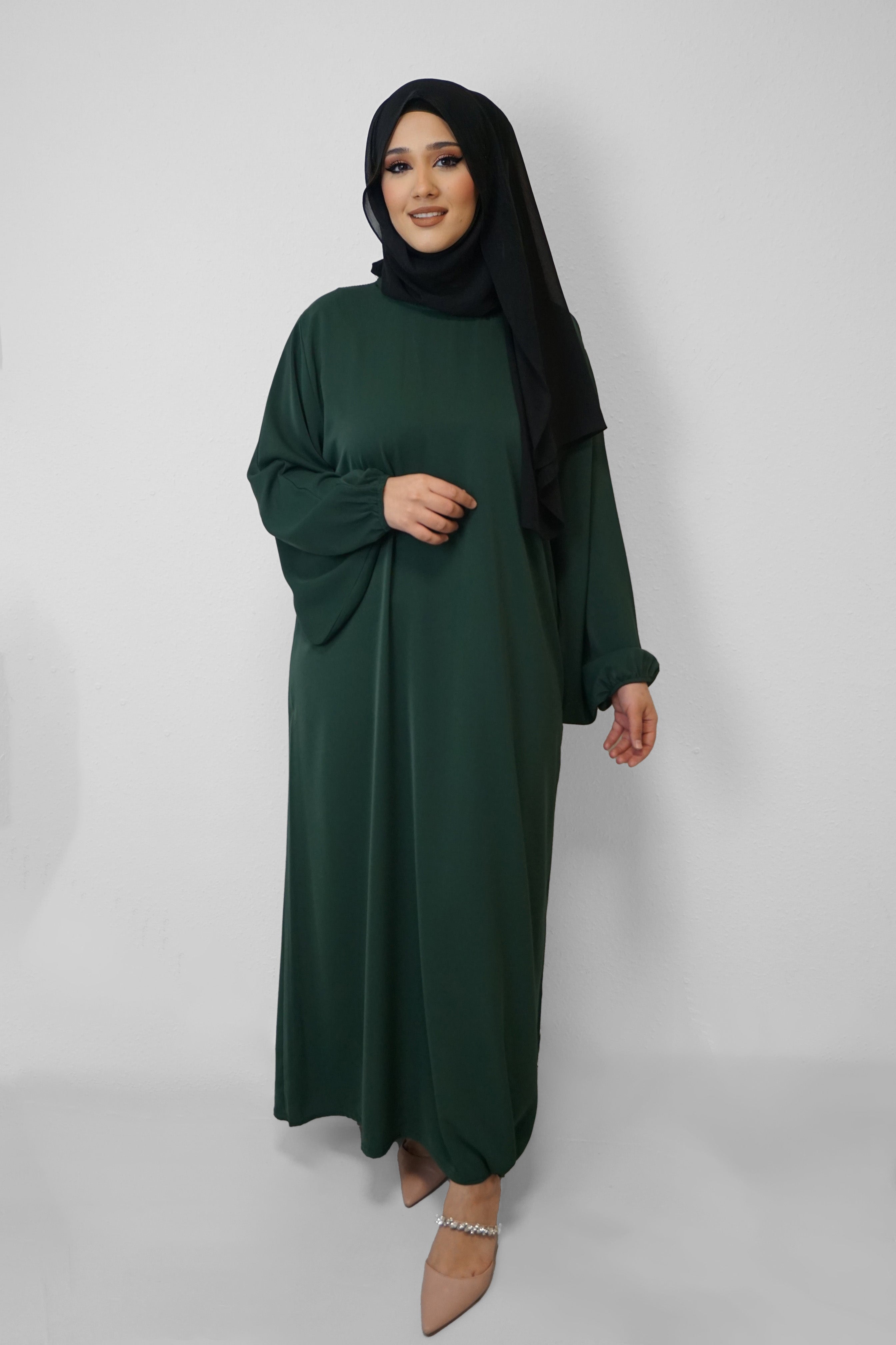 Abaya Amal Dunkelgrün