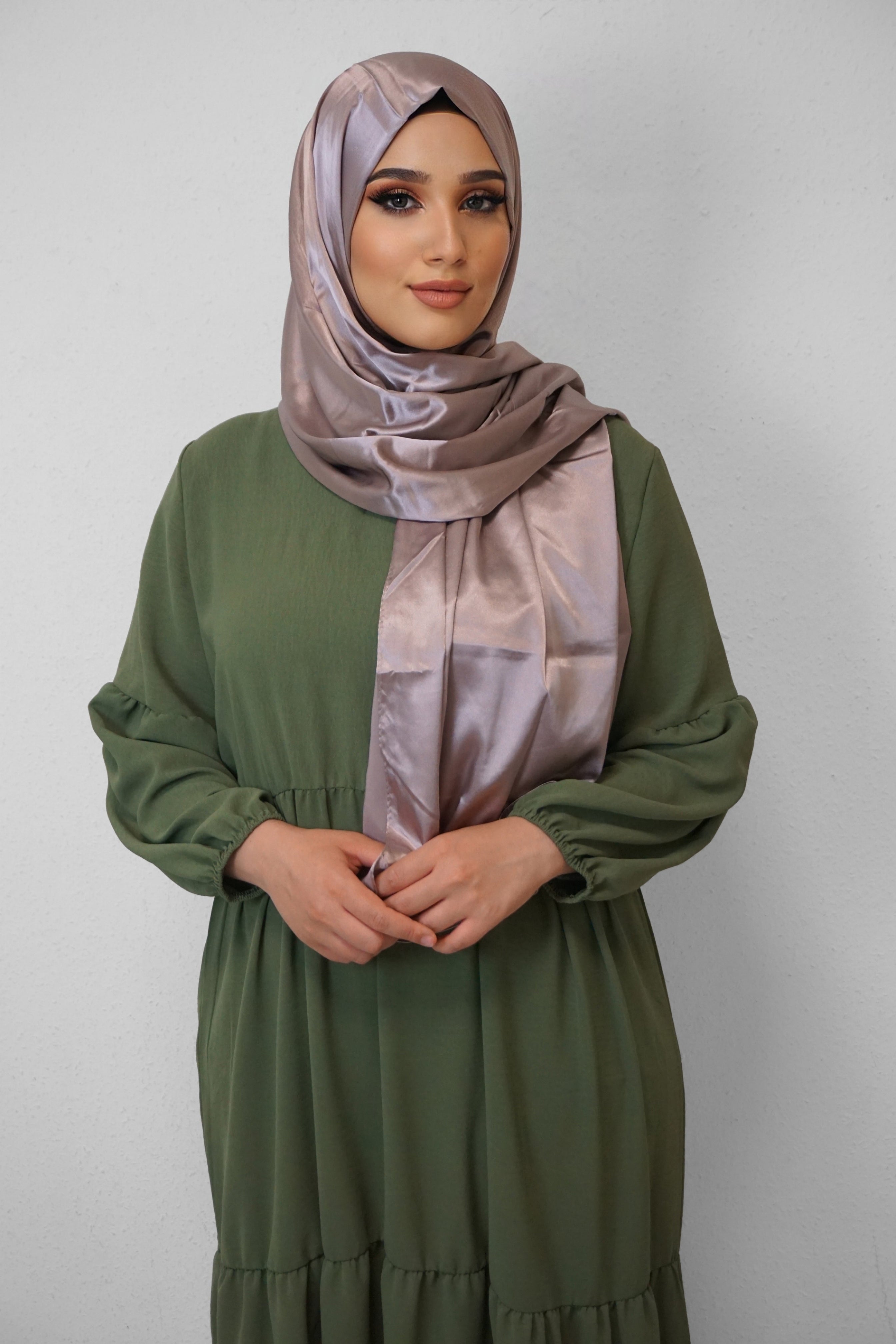 Satin Classic Hijab Darkblush