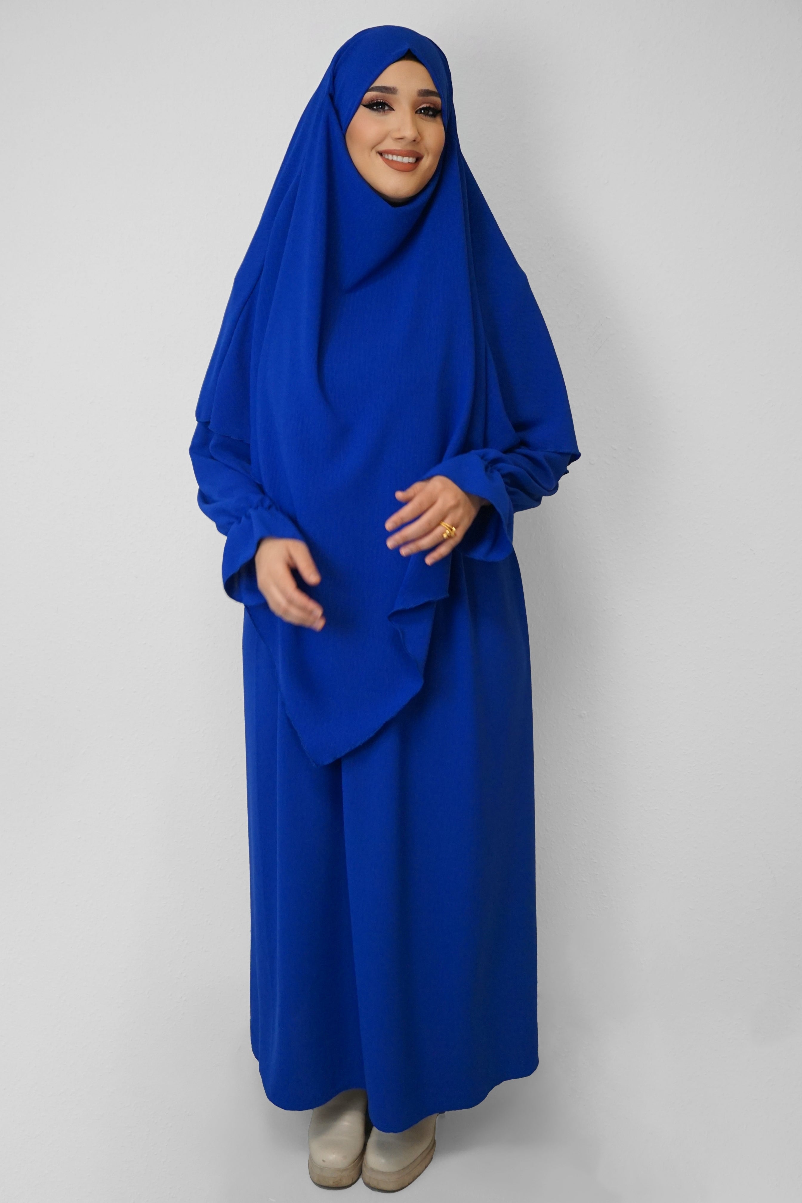 Jazz Khimar-Abaya Leuchtblau
