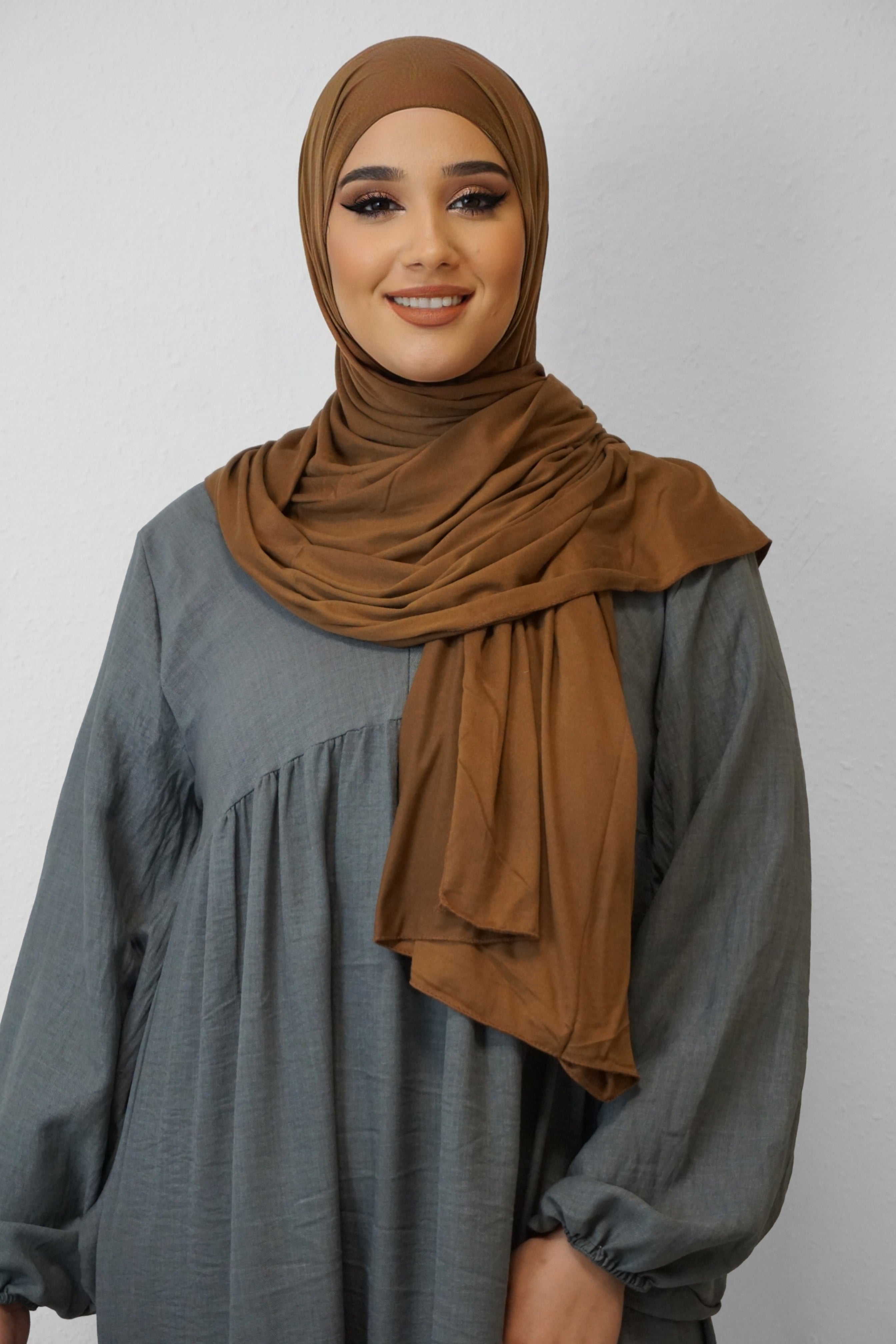 Jersey XL Hijab Braun