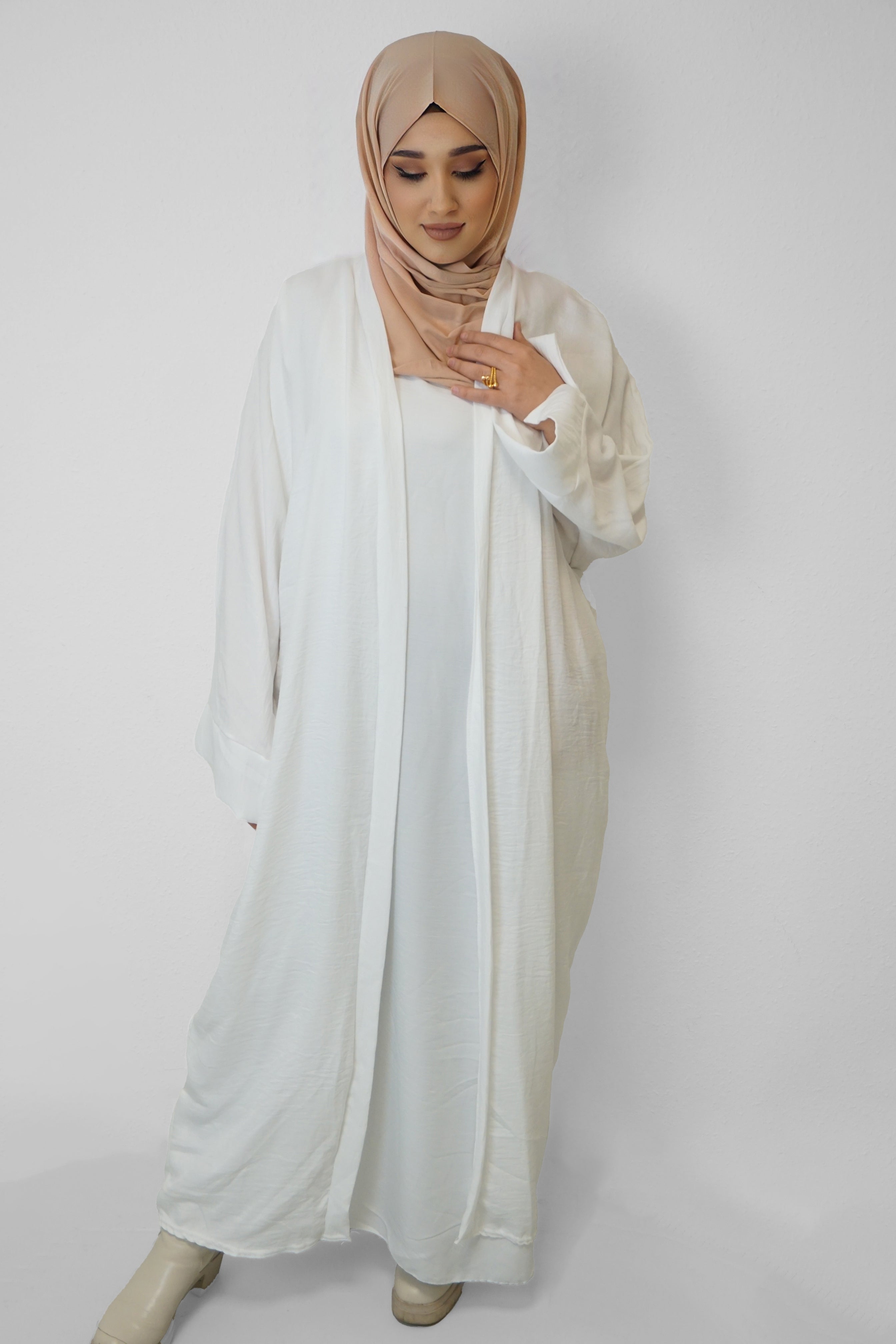 Zwei-Teiler Abaya Nasira Weiss