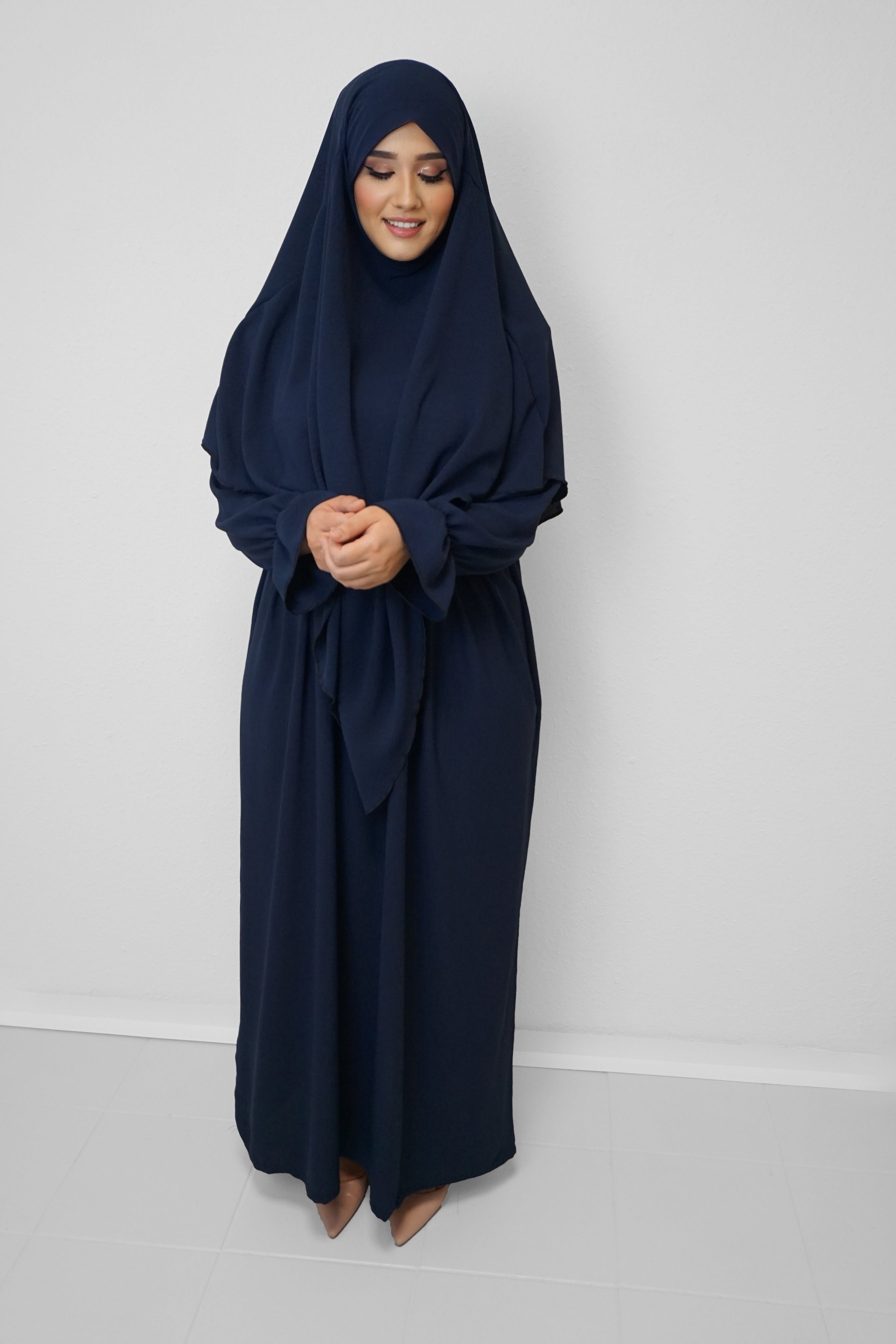 Jazz Khimar-Abaya Dunkelblau