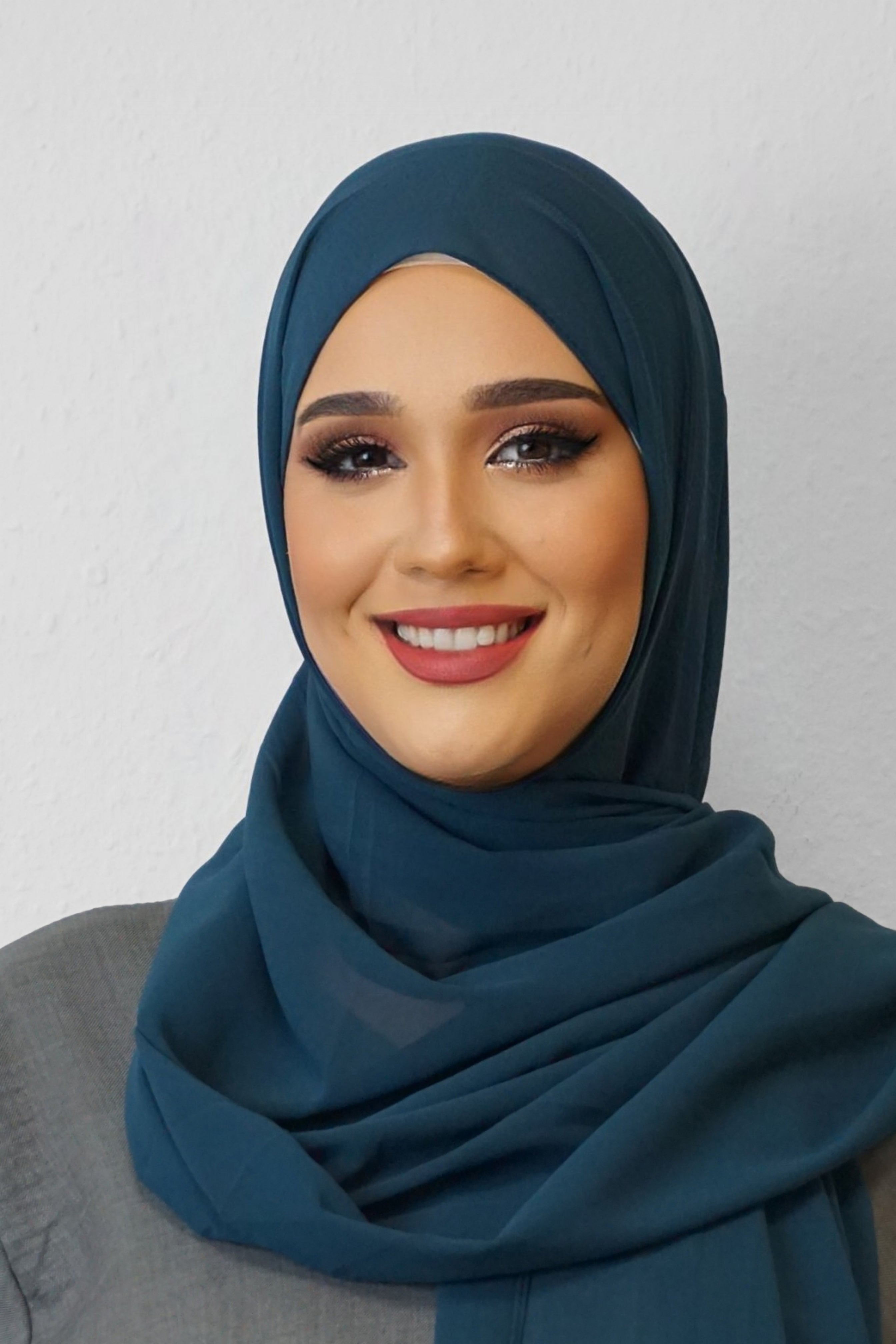 Chiffon XL Hijab Petrol