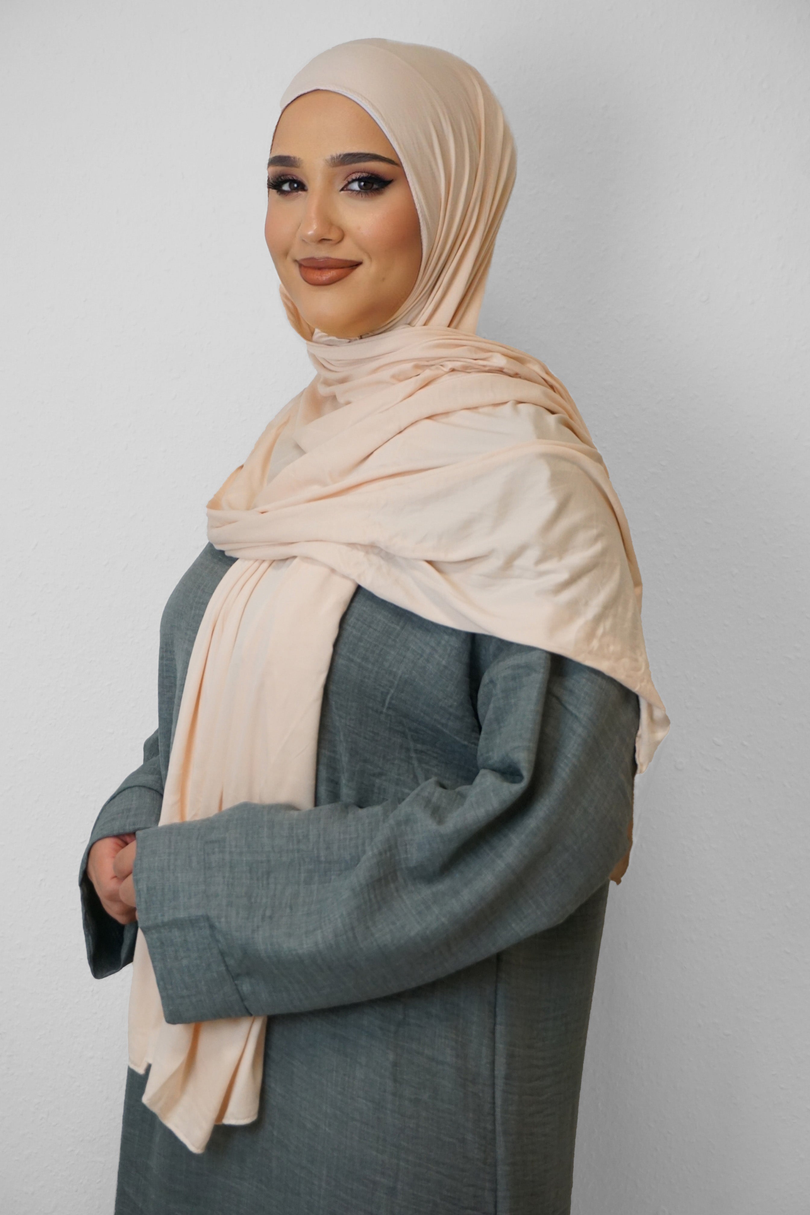 Jersey XL Hijab Beige 2
