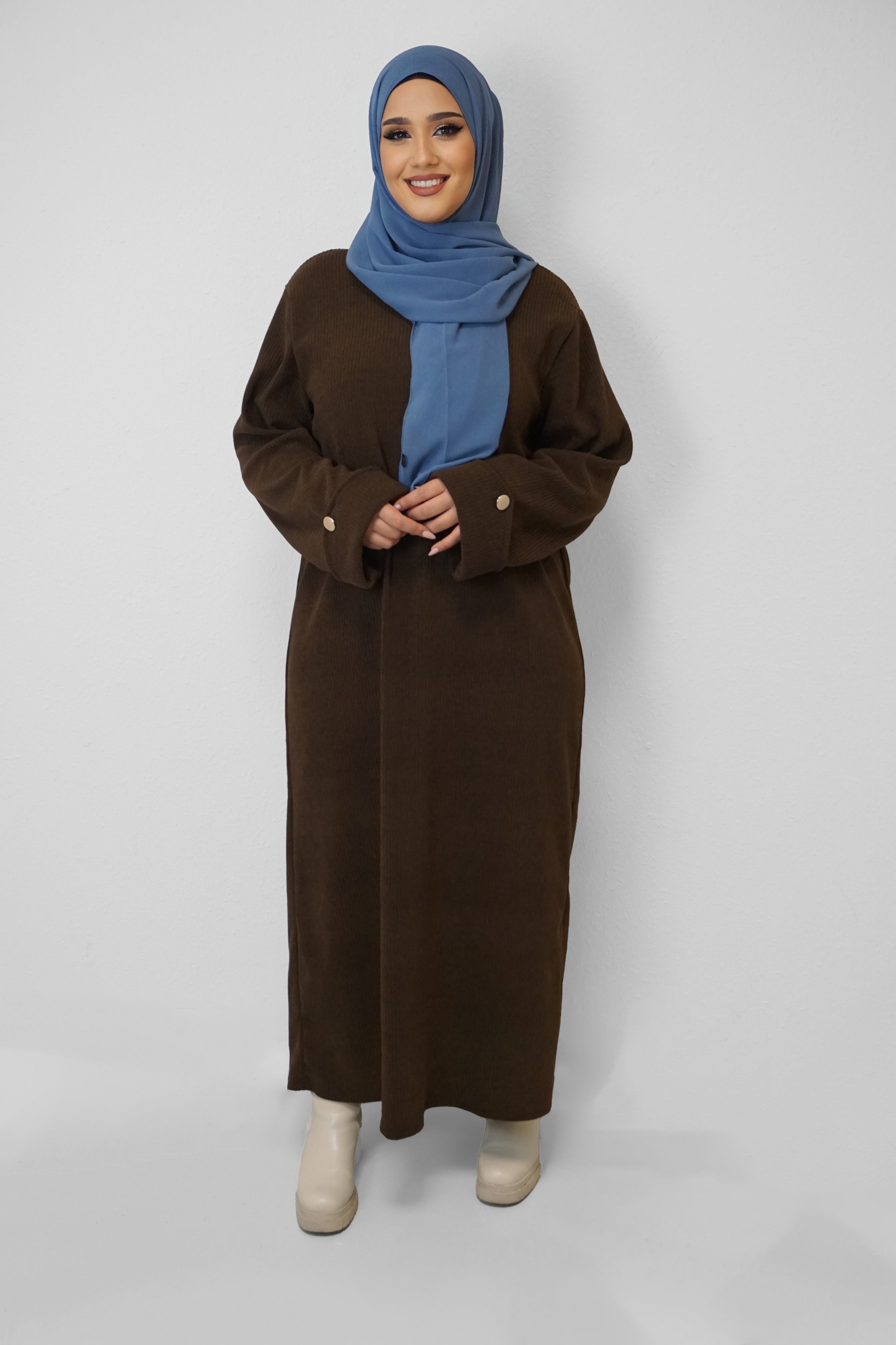 Cord Kleid Nada Braun