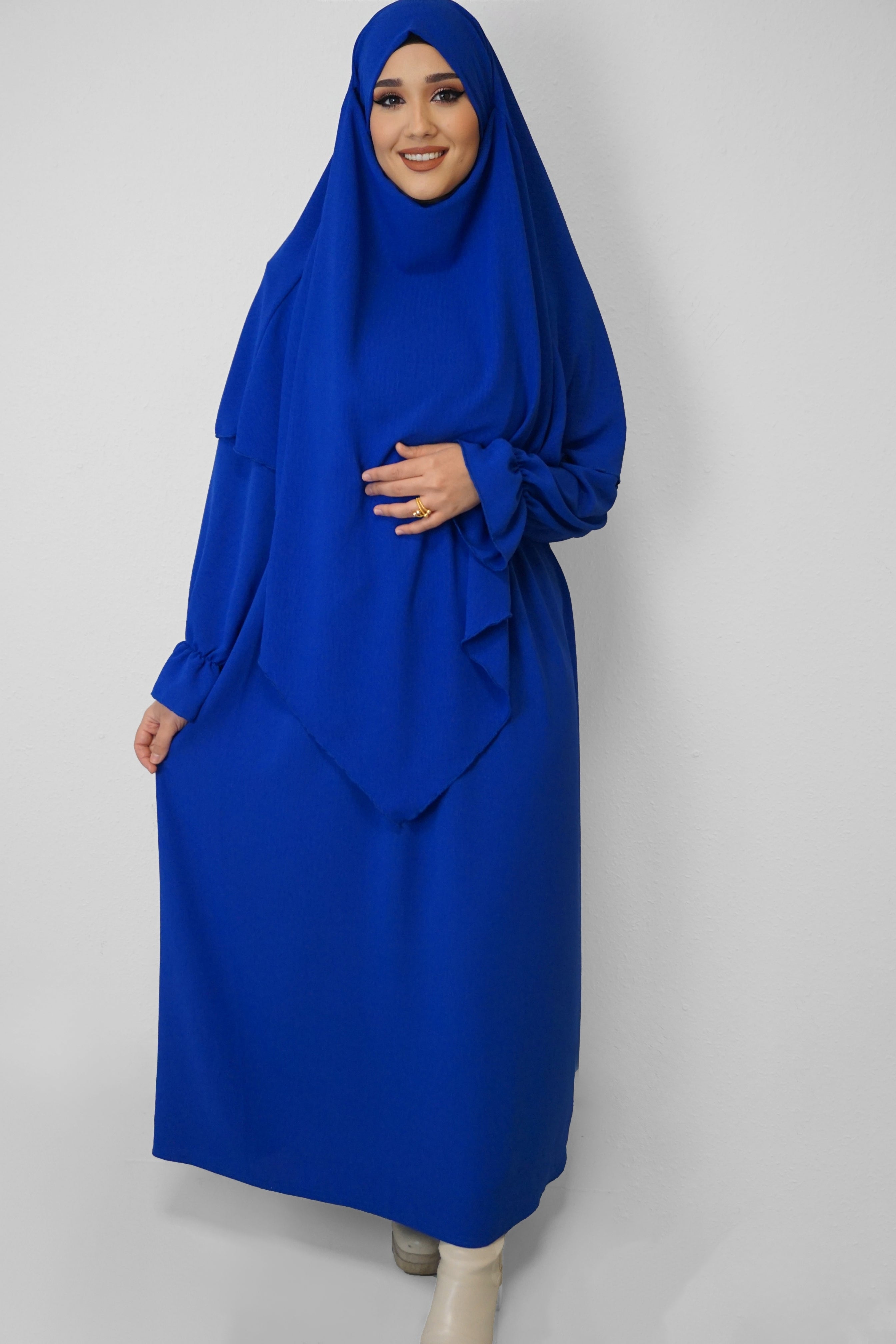 Jazz Khimar-Abaya Leuchtblau