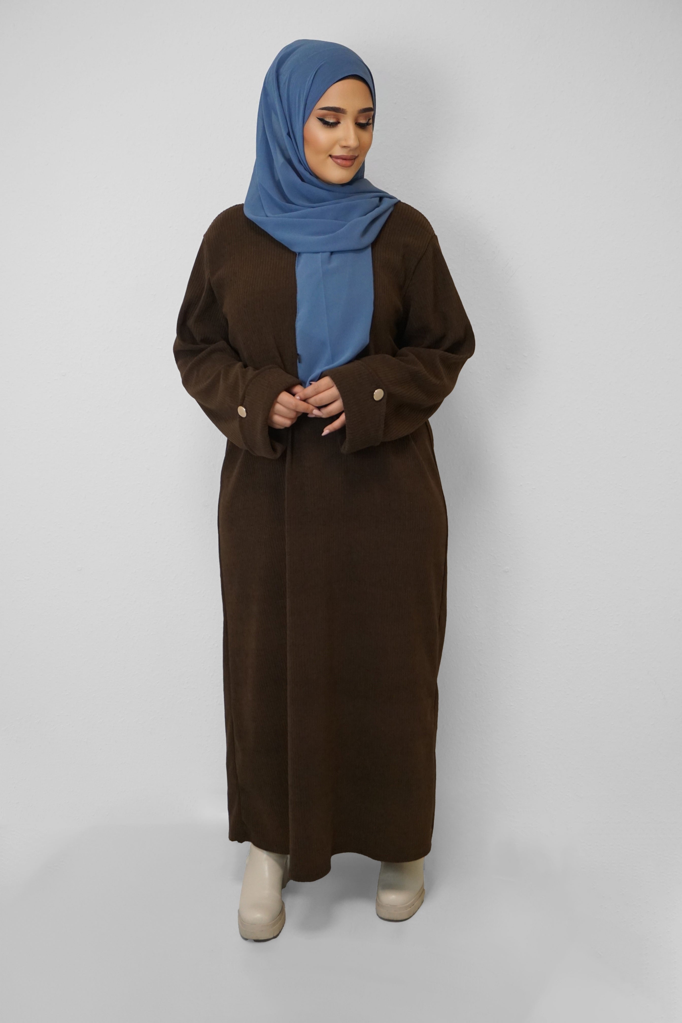 Cord Kleid Nada Braun