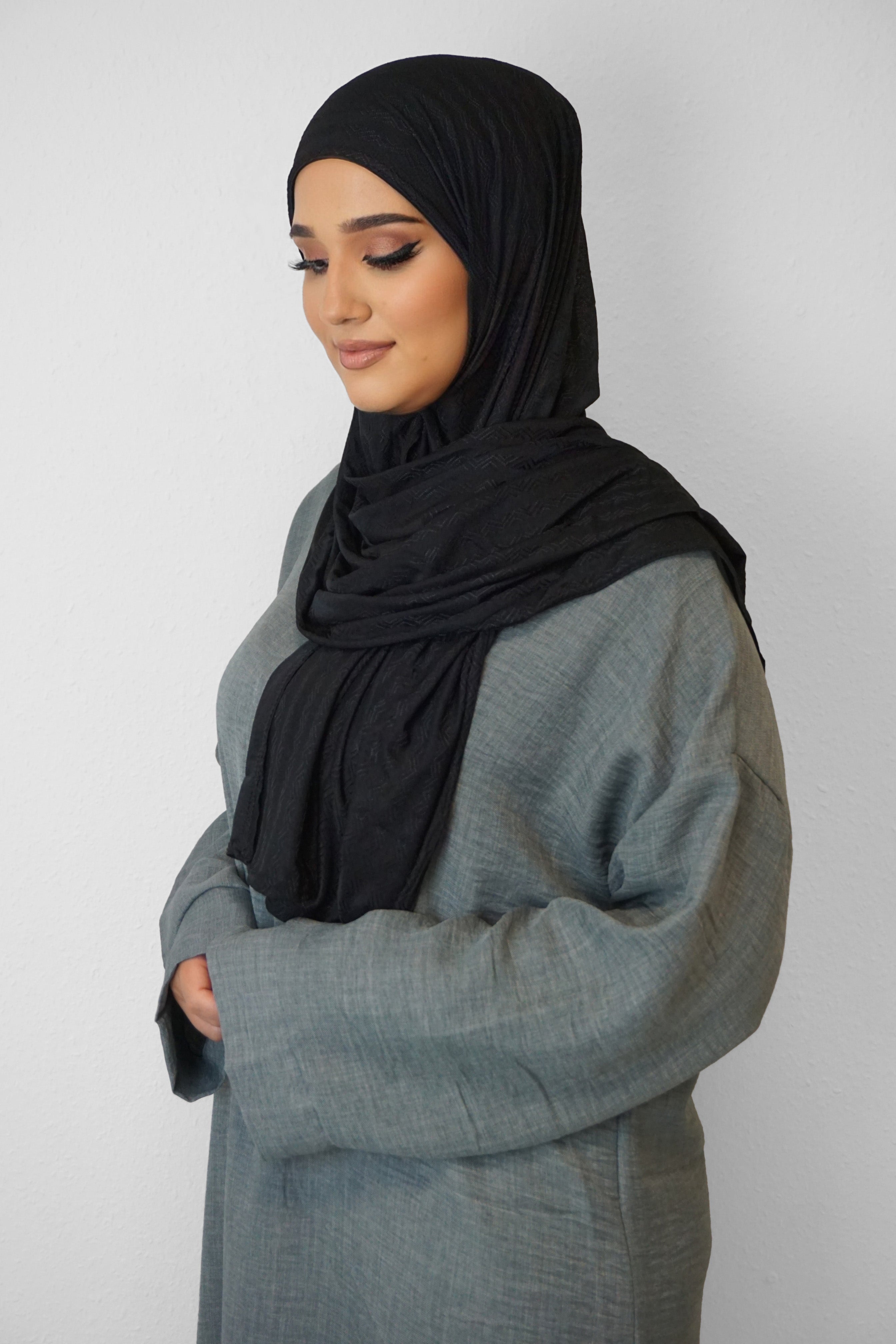 Jersey Ripped Elegance Schwarz