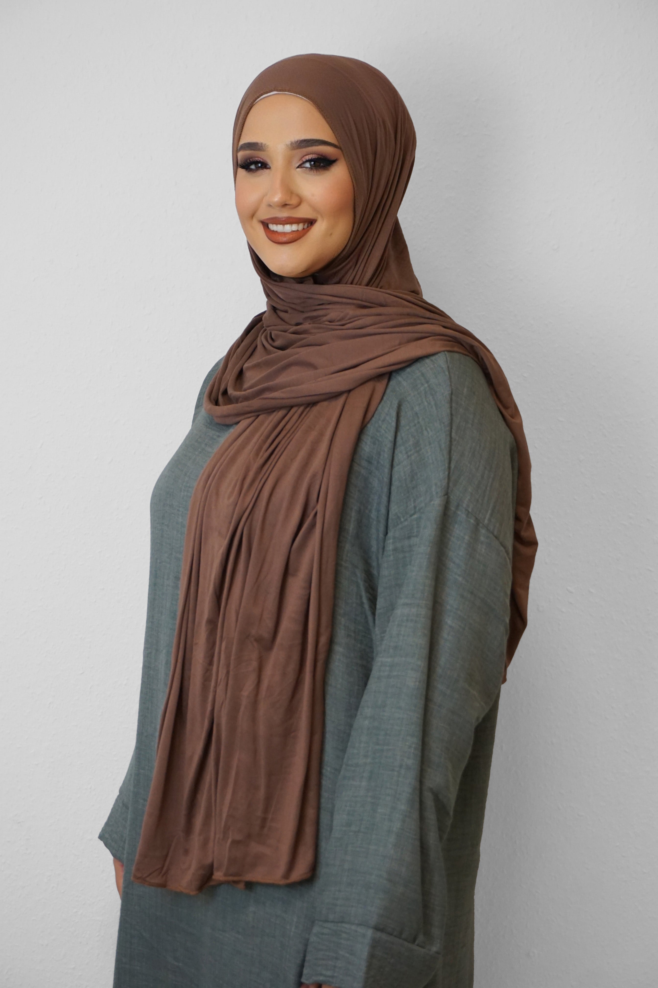Jersey XL Hijab Schoko