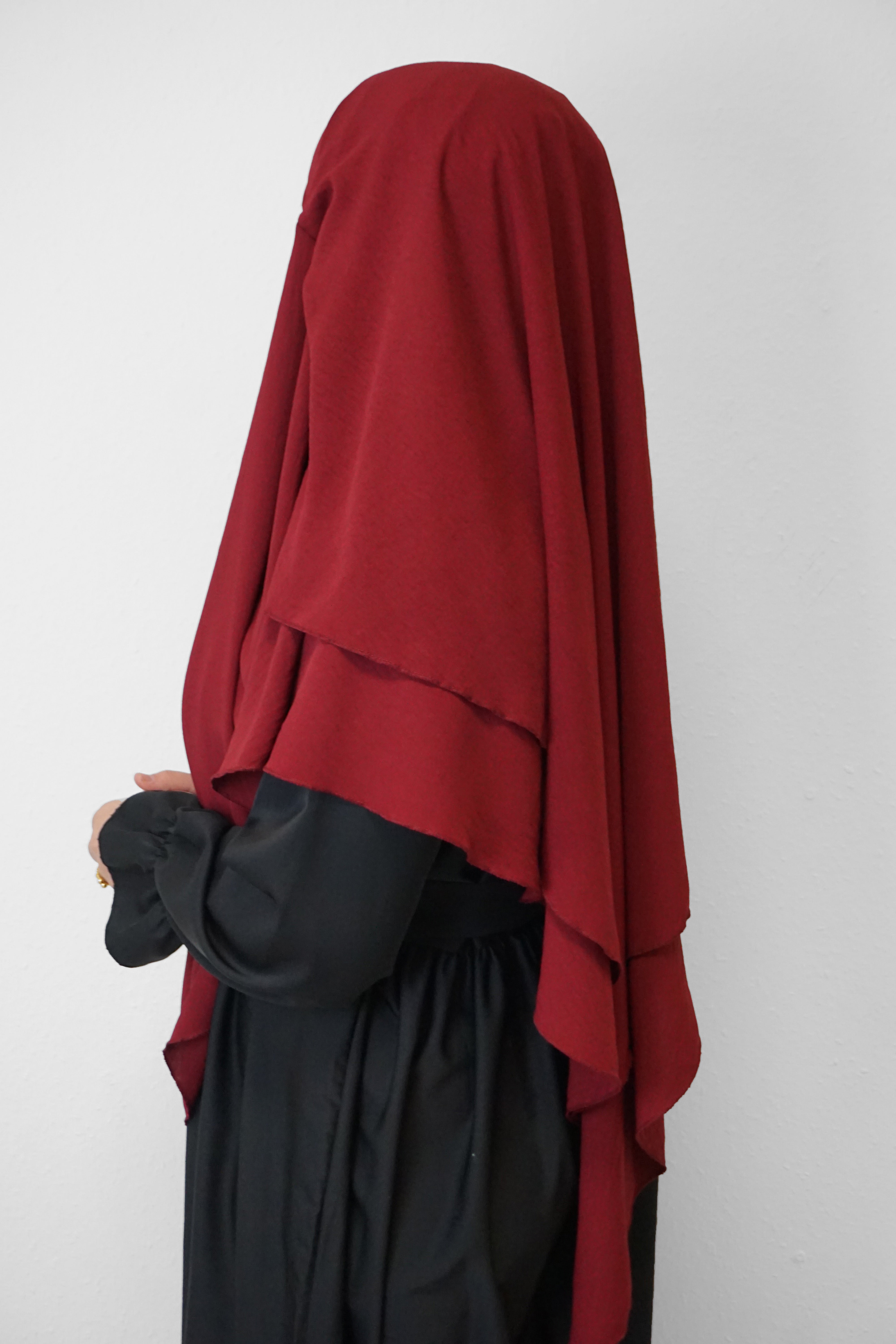 Jazz Khimar 2-lagig Bordeaux