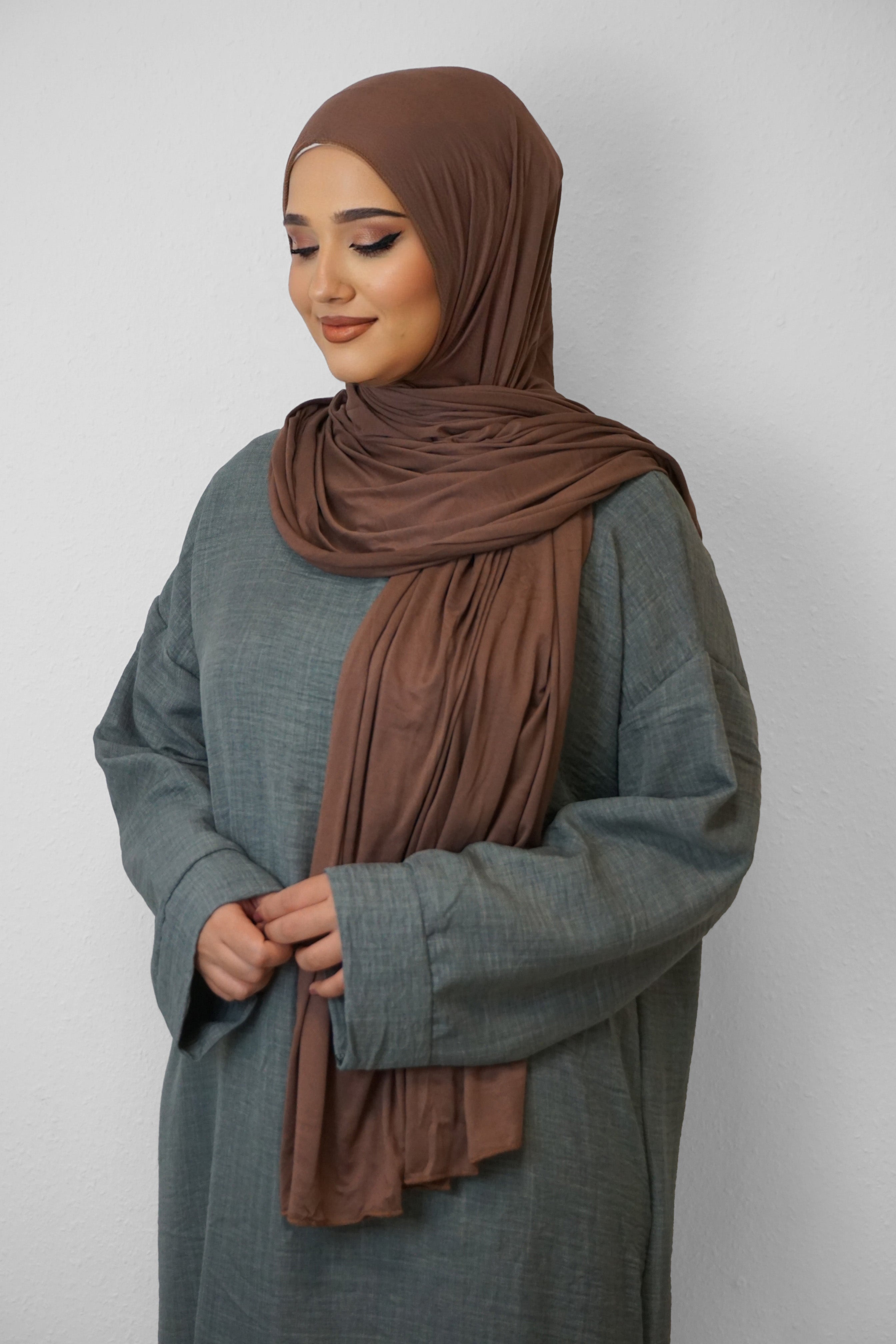 Jersey XL Hijab Schoko