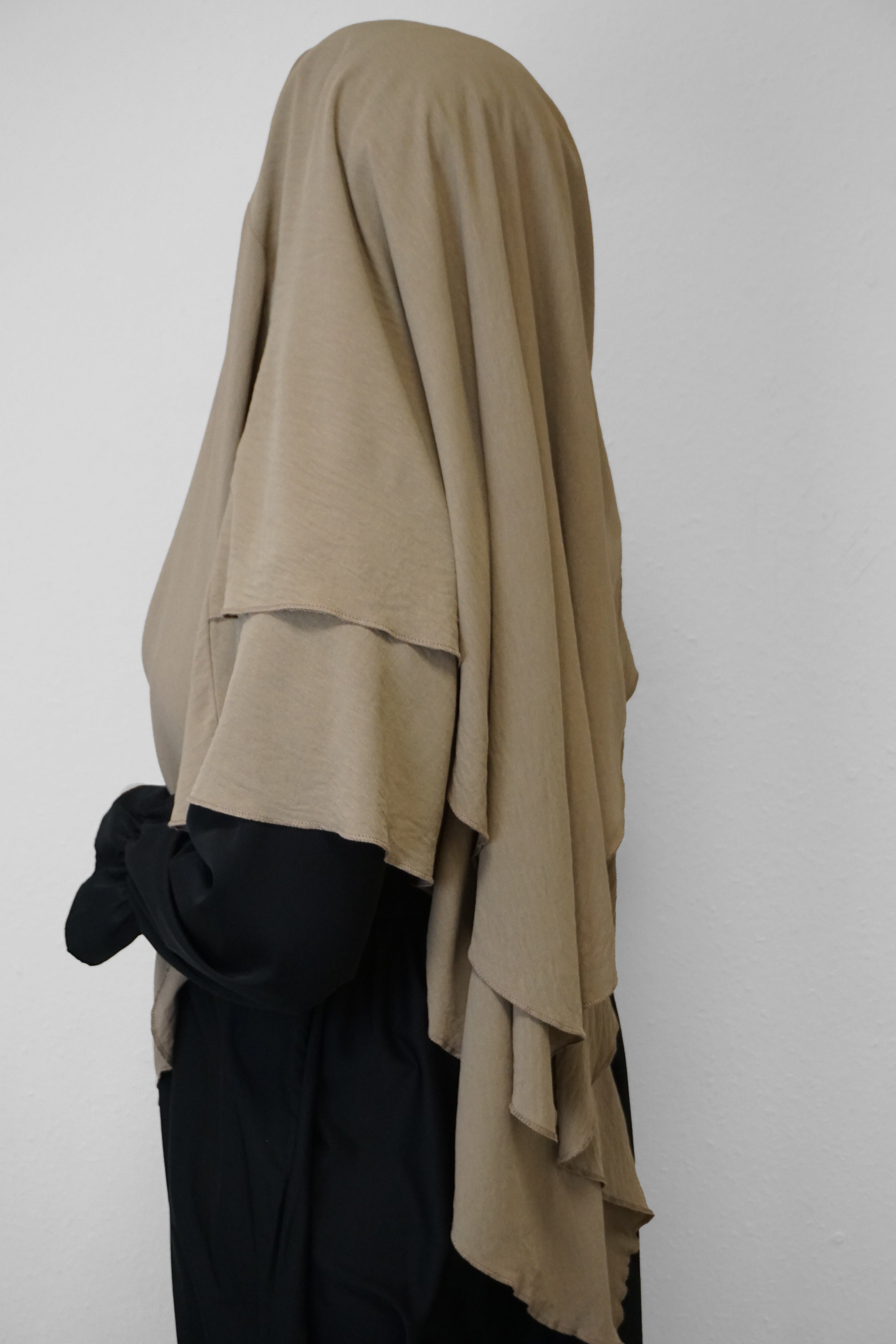 Jazz Khimar 2-lagig Beige