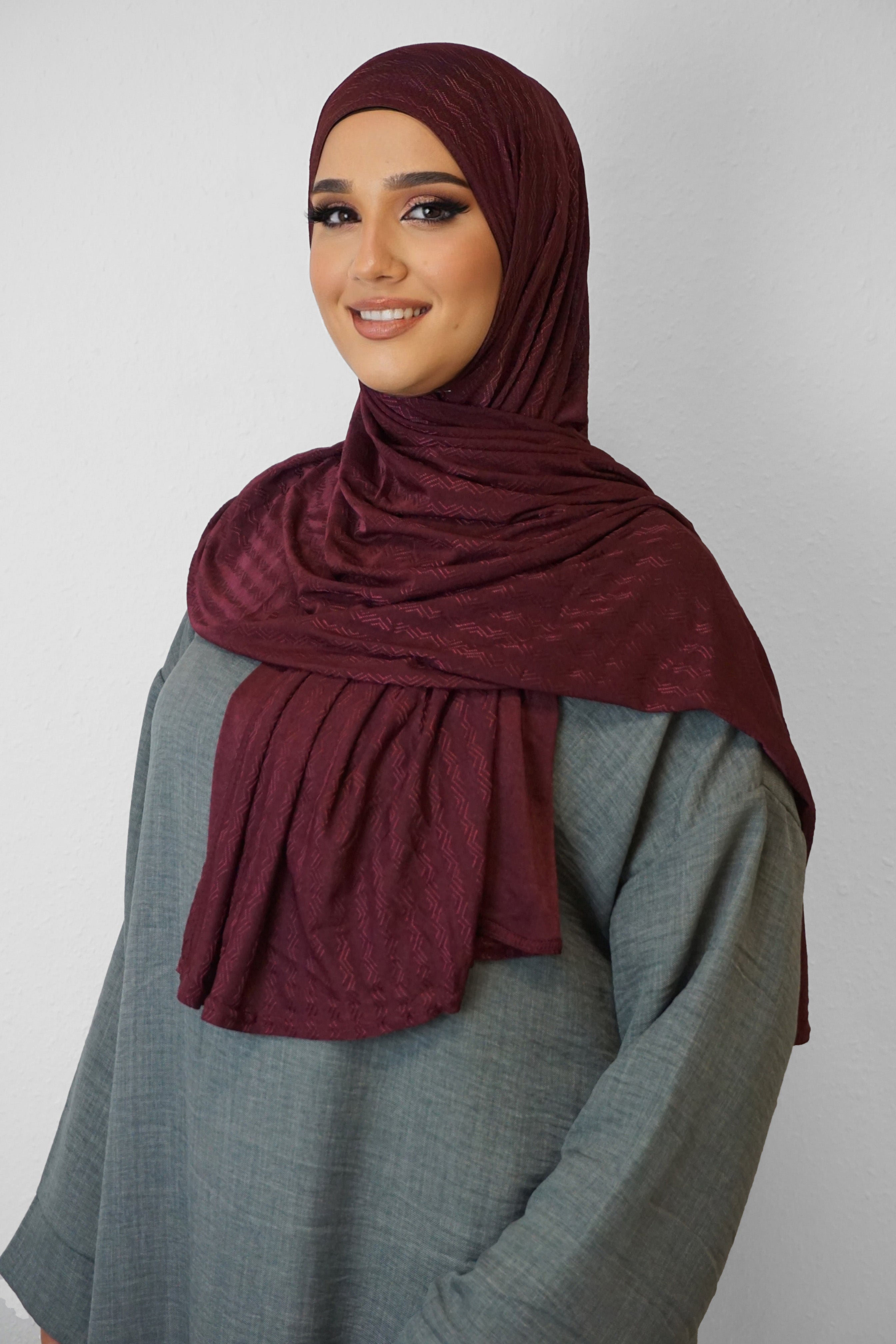 Jersey Ripped Elegance Bordeaux