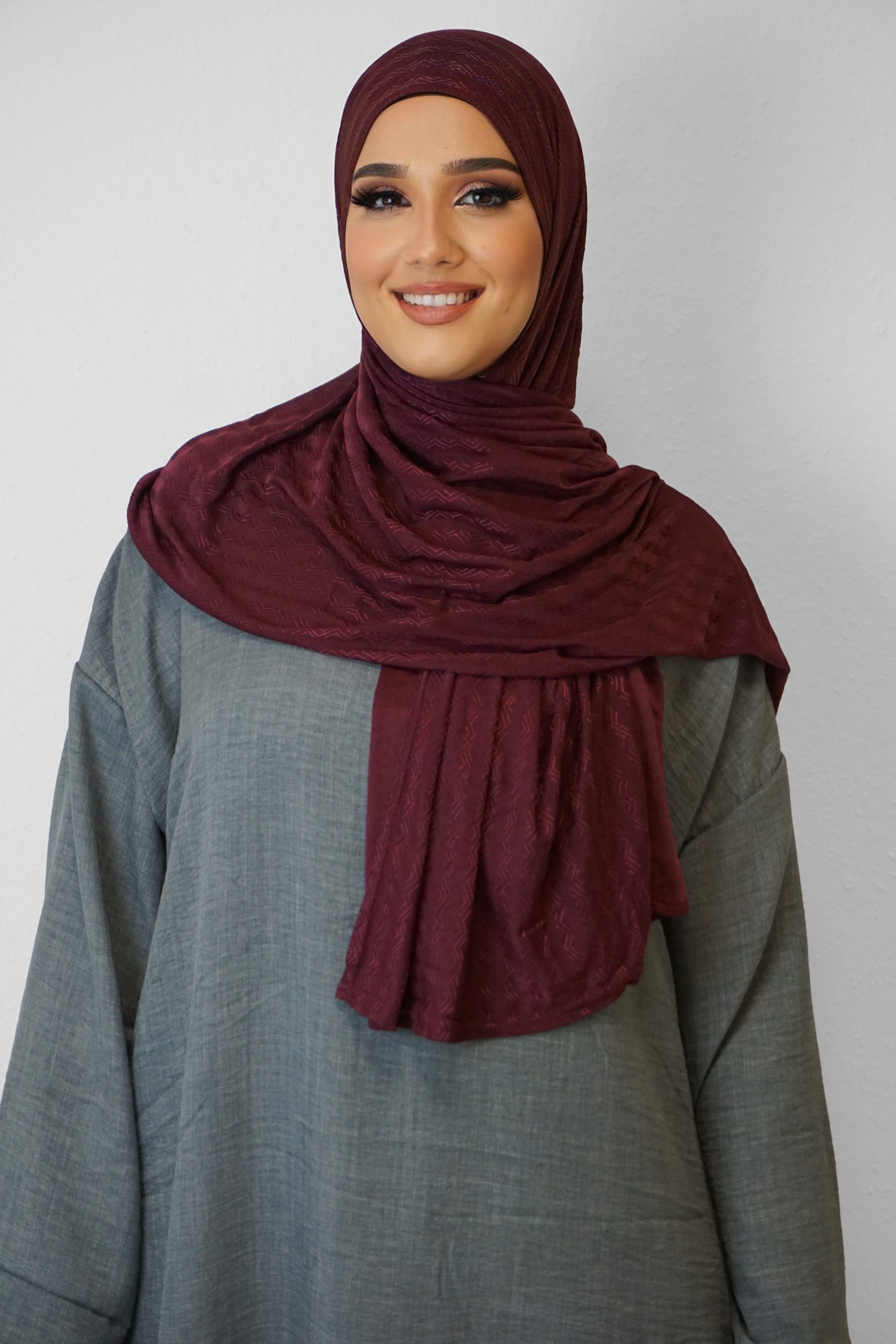 Jersey Ripped Elegance Bordeaux