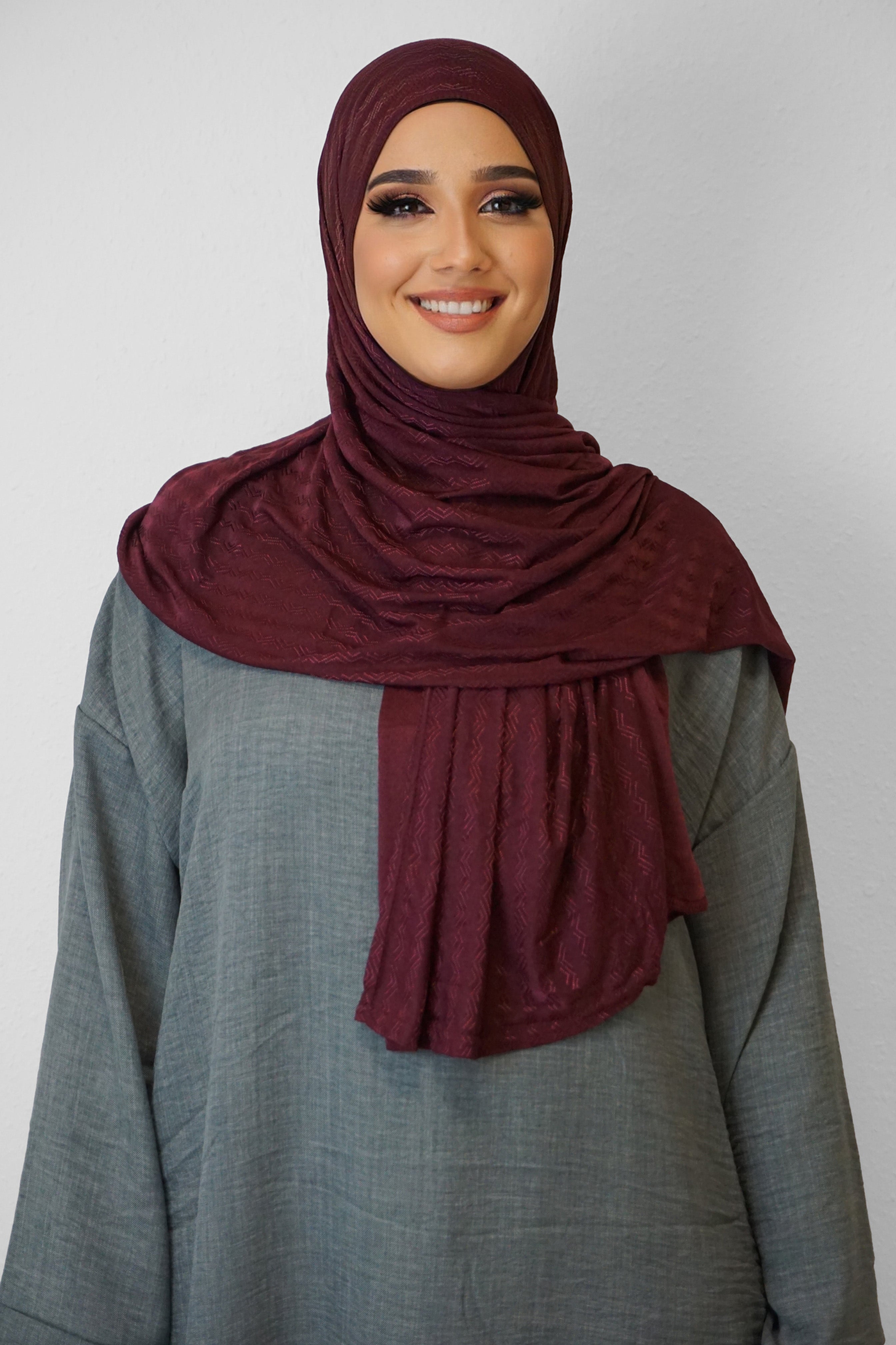 Jersey Ripped Elegance Bordeaux