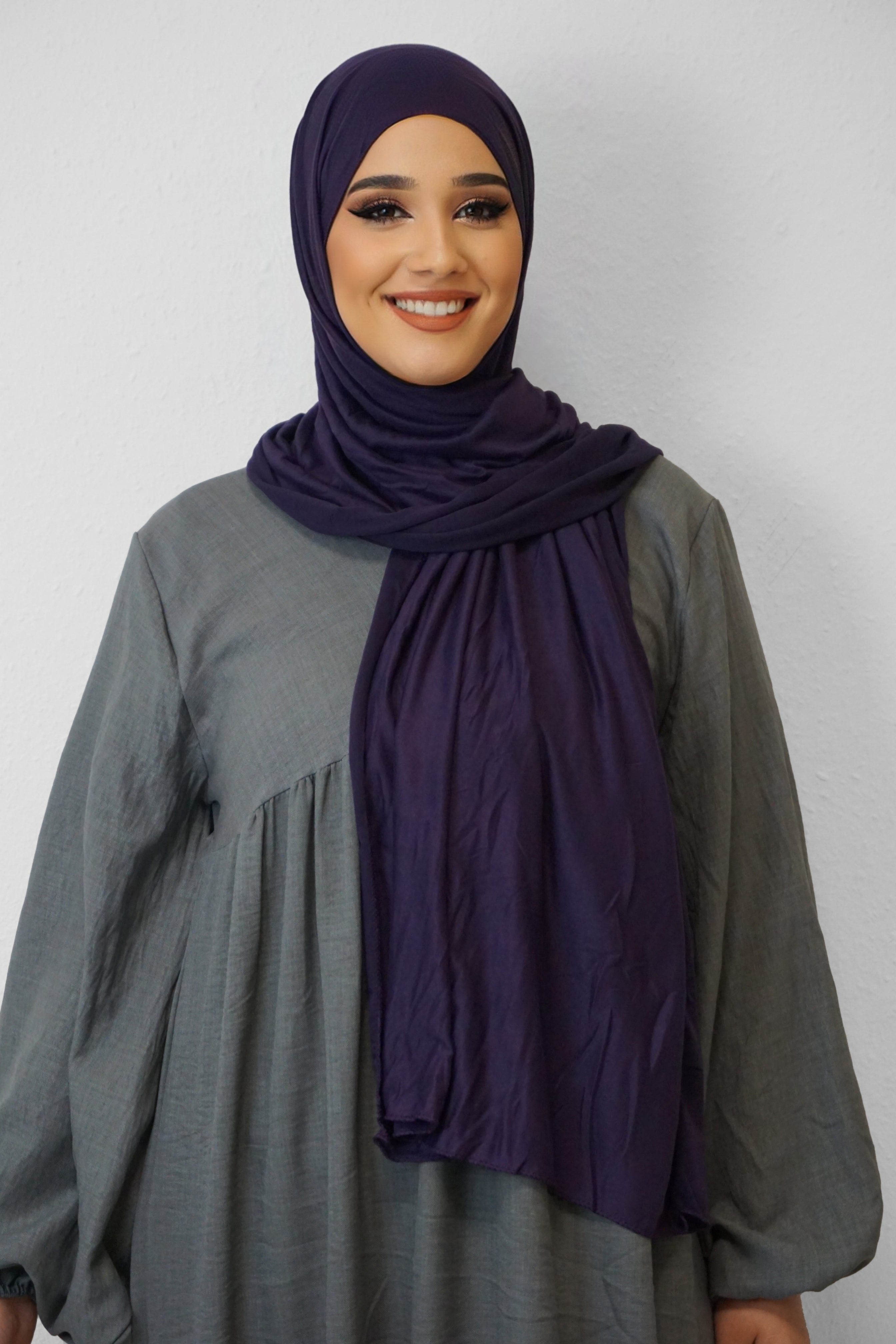 Jersey Hijab Fiza Darkviolett 2