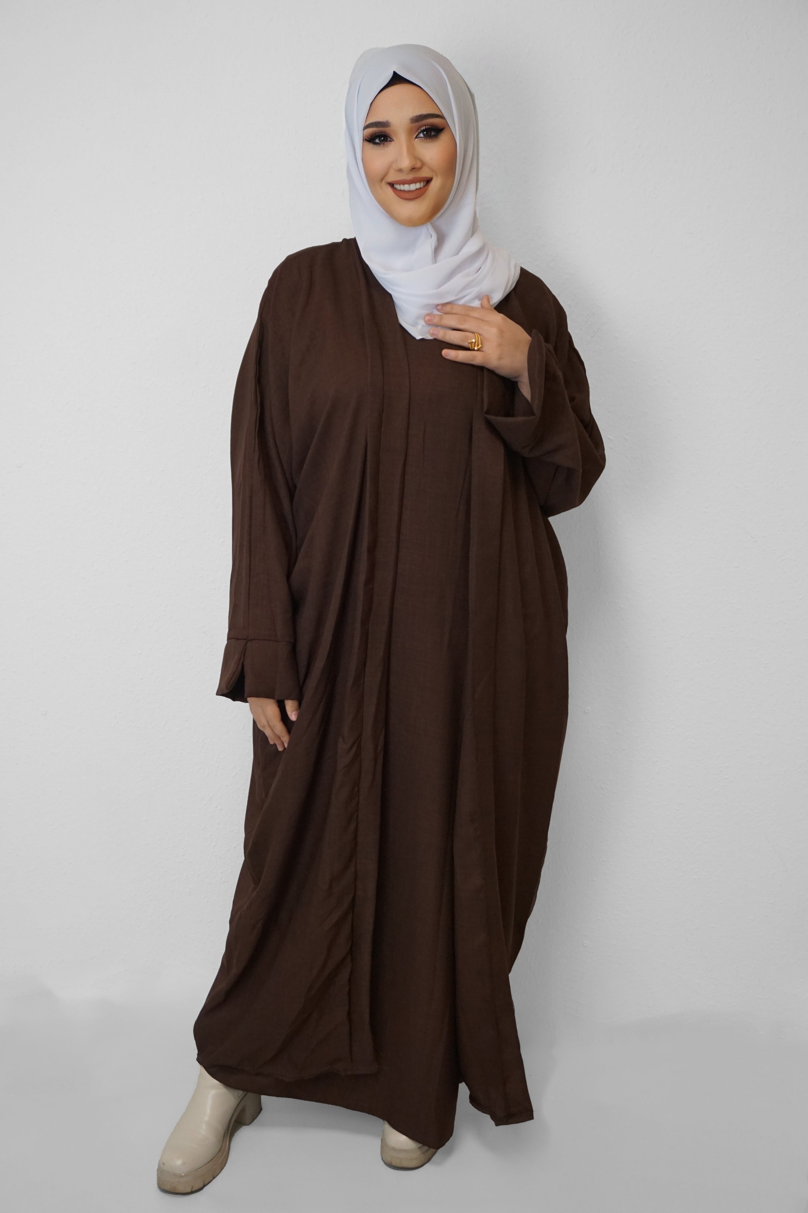 Zwei-Teiler Abaya Nasira Braun